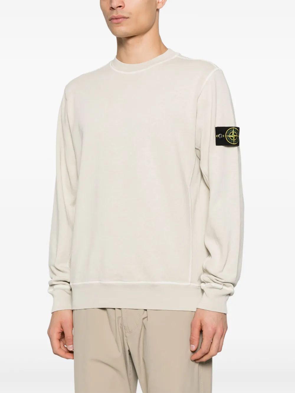 STONE ISLAND Cozy 100% Cotton Sweater for Men - SS25 Collection