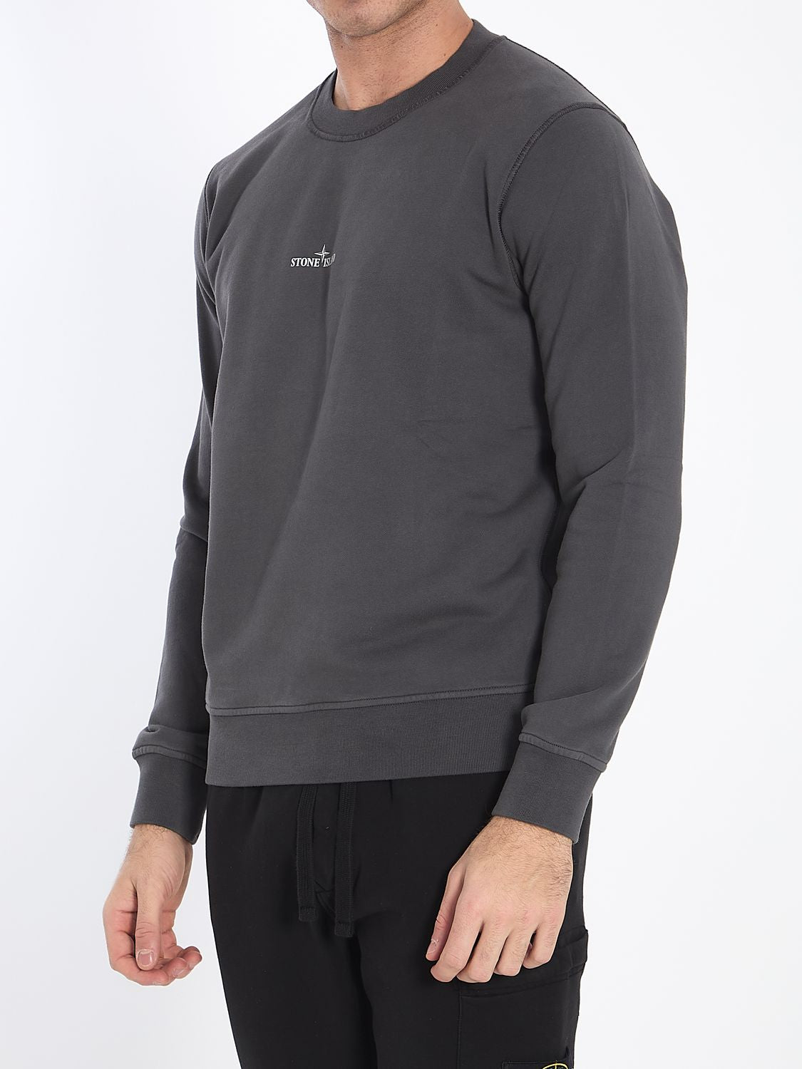 STONE ISLAND Institutional Five Crewneck Sweatshirt - Regular Fit - Men