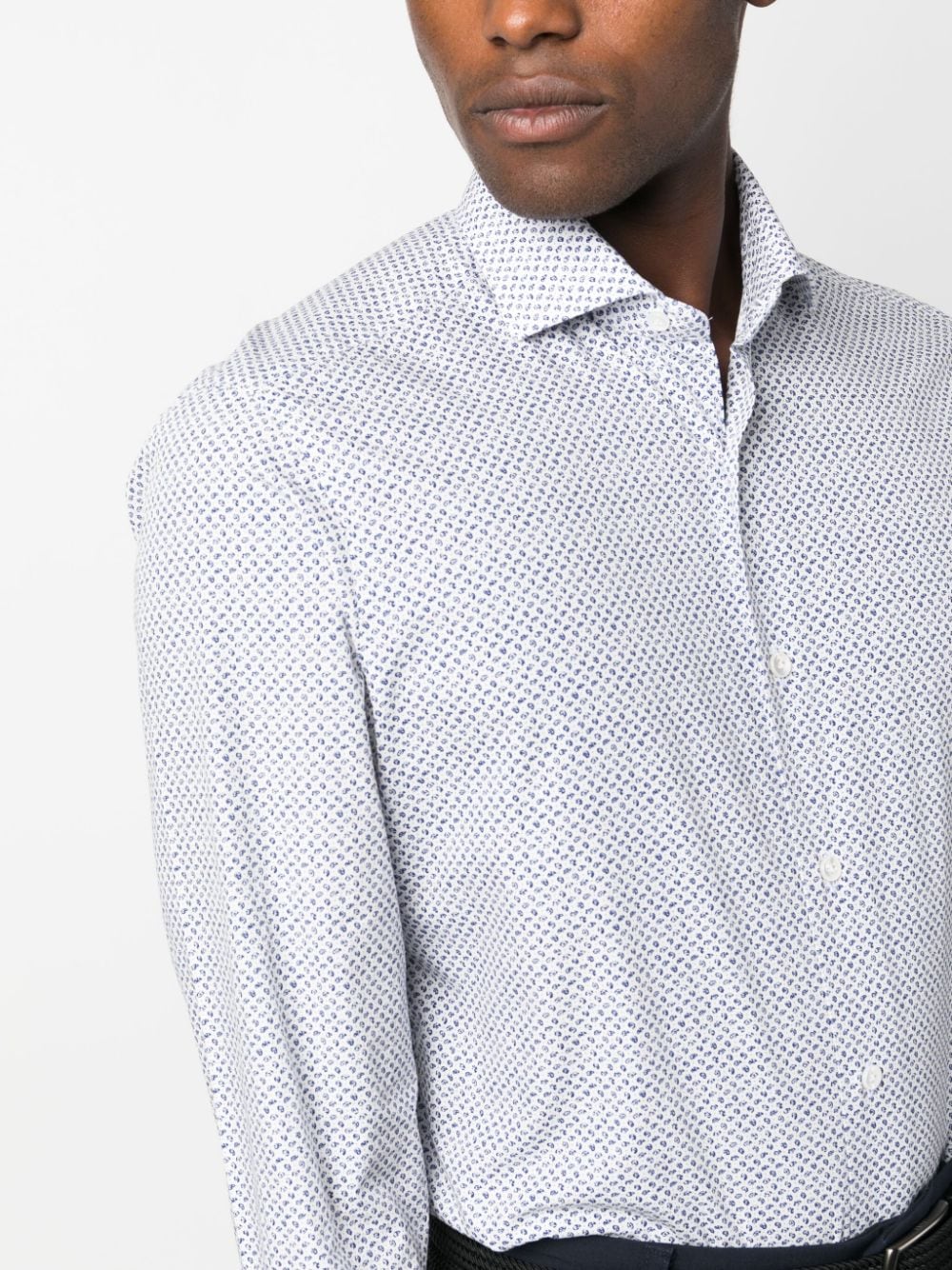 BARBA Napoli Men's Mini Printed Shirt