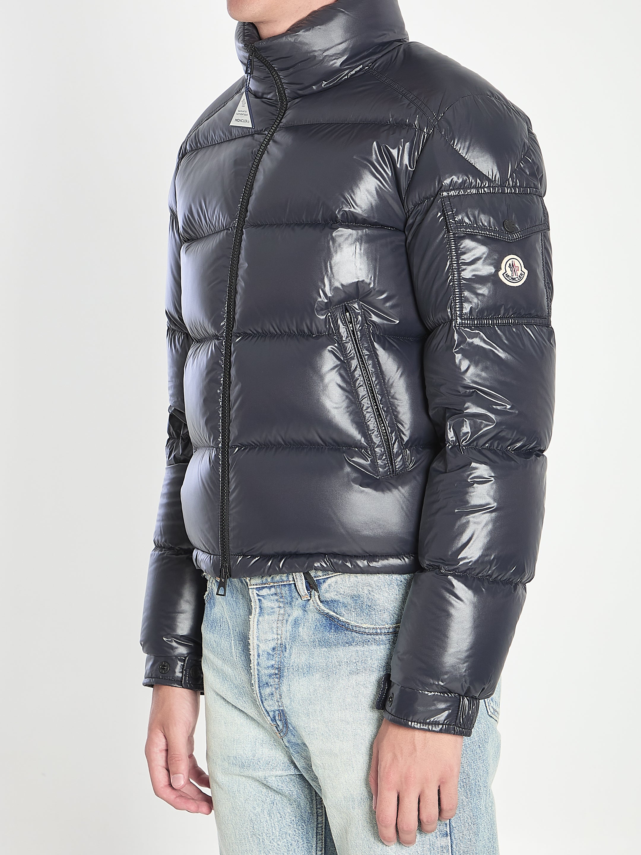 MONCLER Men's Mini Short Down Jacket with Hood