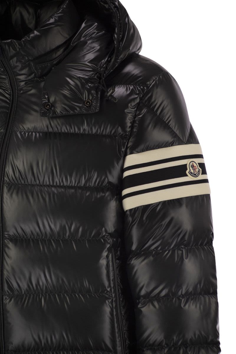 MONCLER Men's Short Down Jacket with Detachable Hood - Size 2