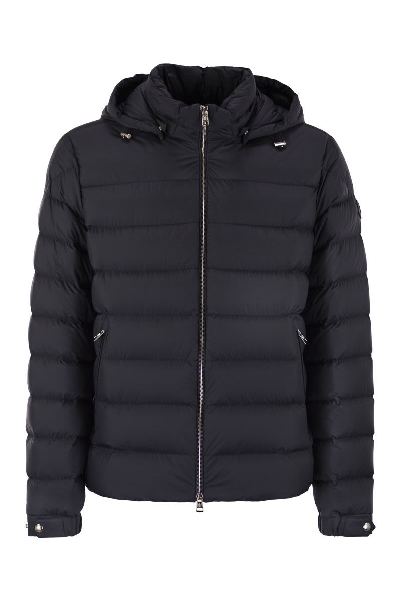 MONCLER Men's Mini Short Down Jacket with Hood