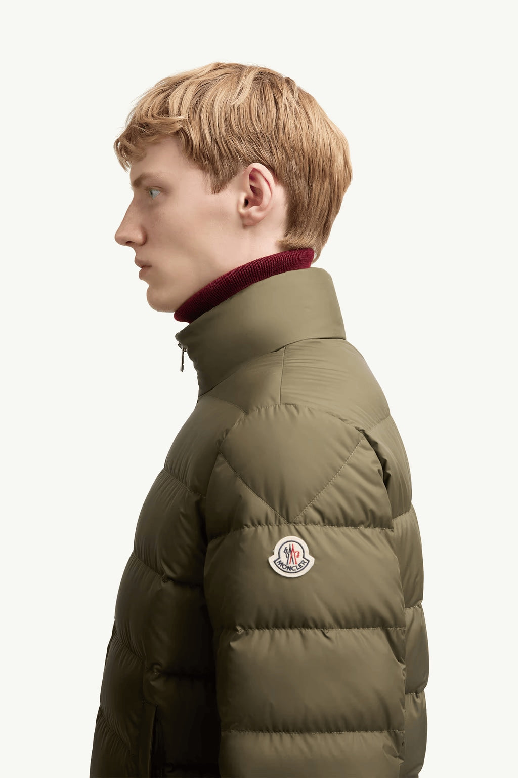 MONCLER Men's Short Down Jacket - Modern Design with Functional Pockets