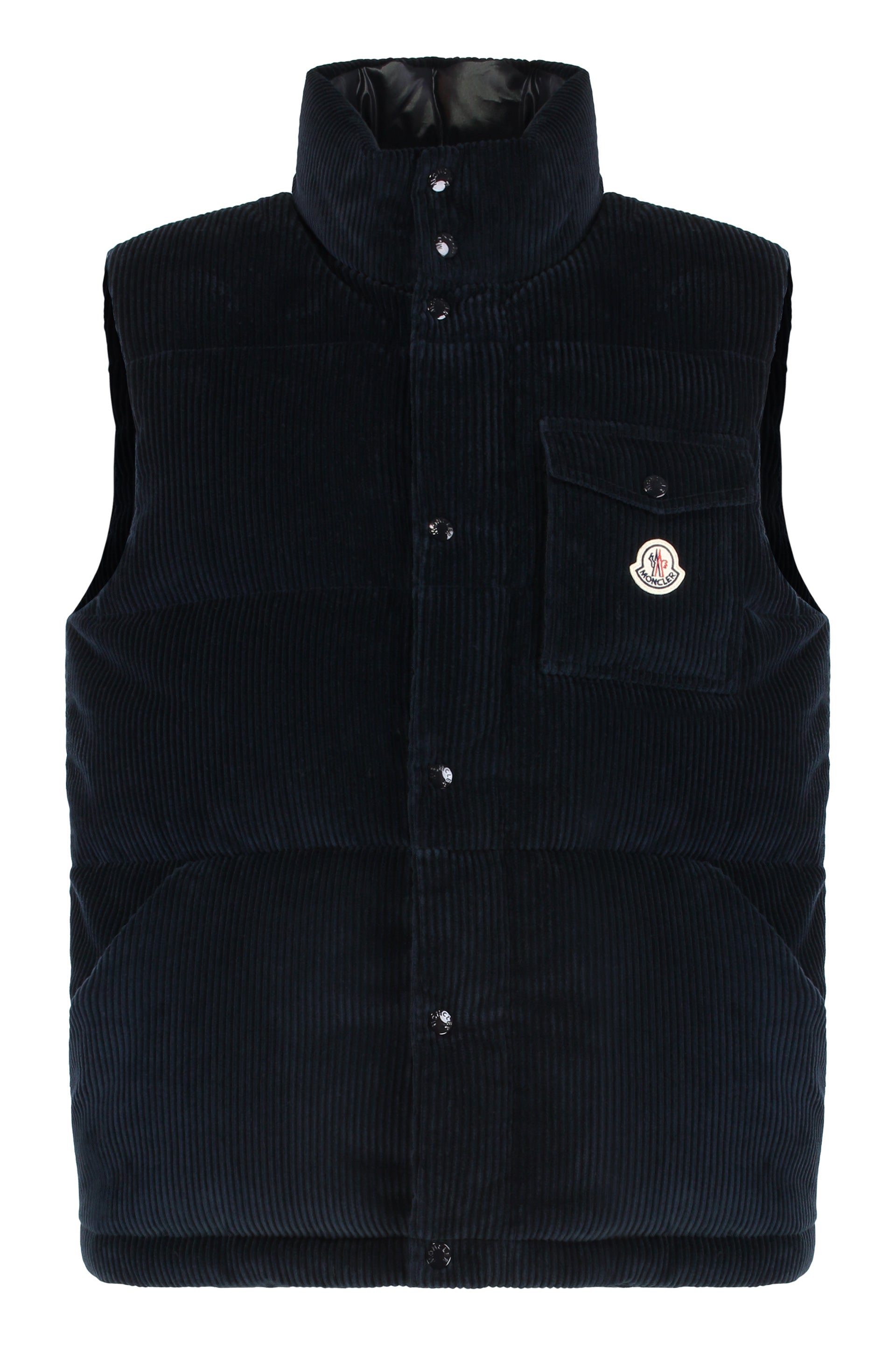 MONCLER Men's Corduroy Padded Gilet - Versatile Cold Weather Vest
