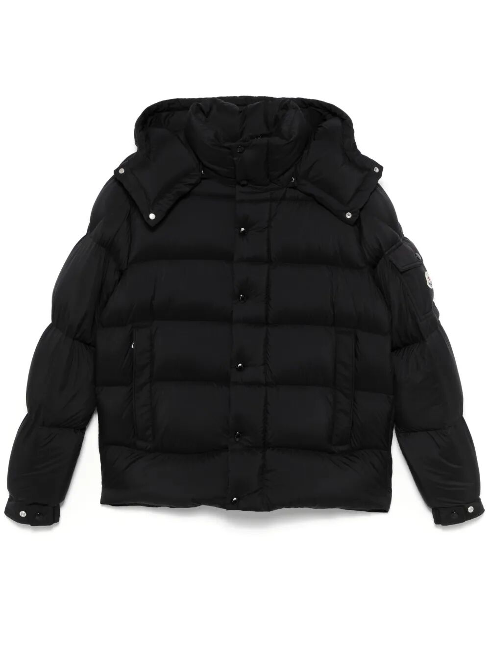 MONCLER Men's Mini Short Down Jacket with Removable Hood