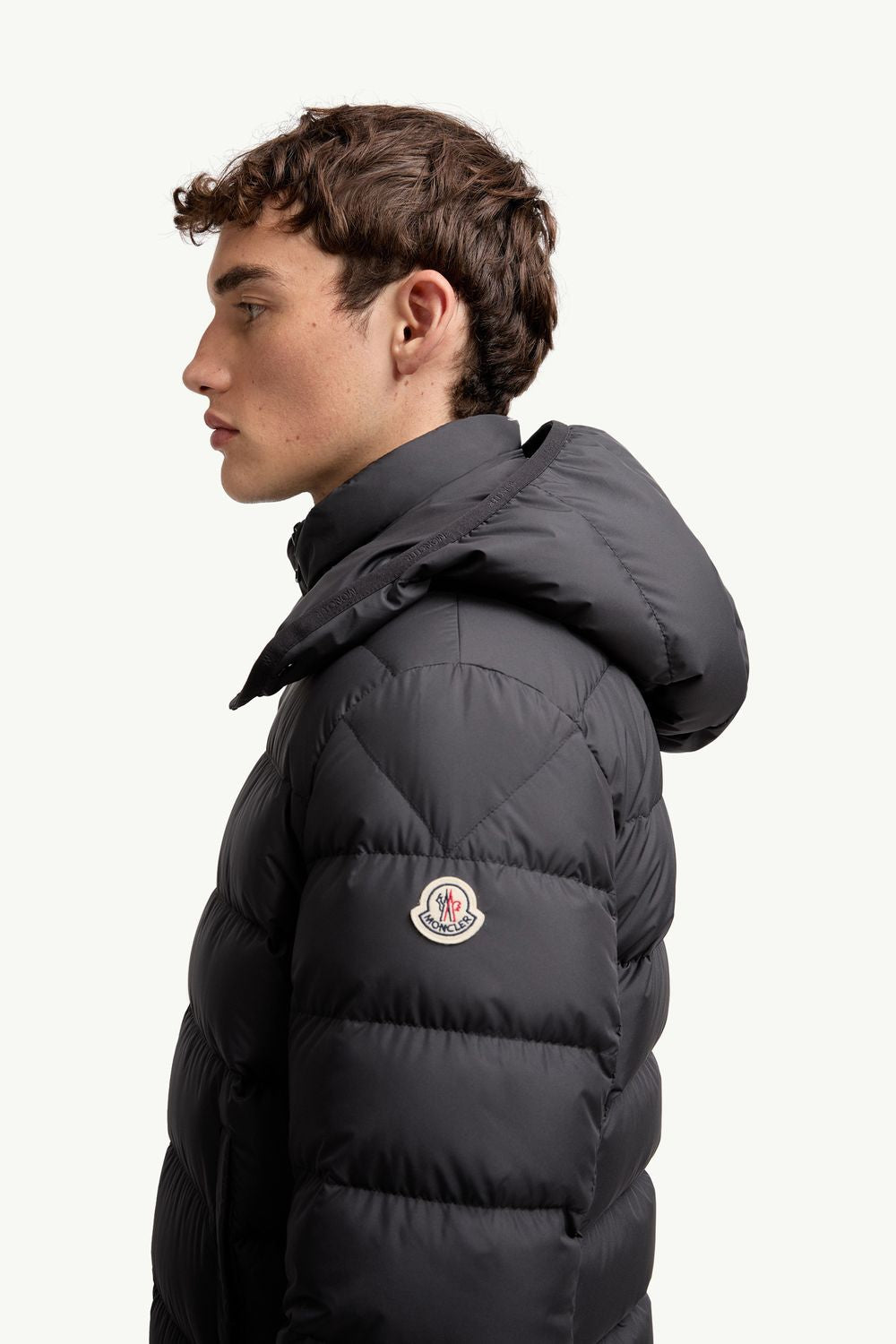 MONCLER Short Down Jacket with Hood for Men