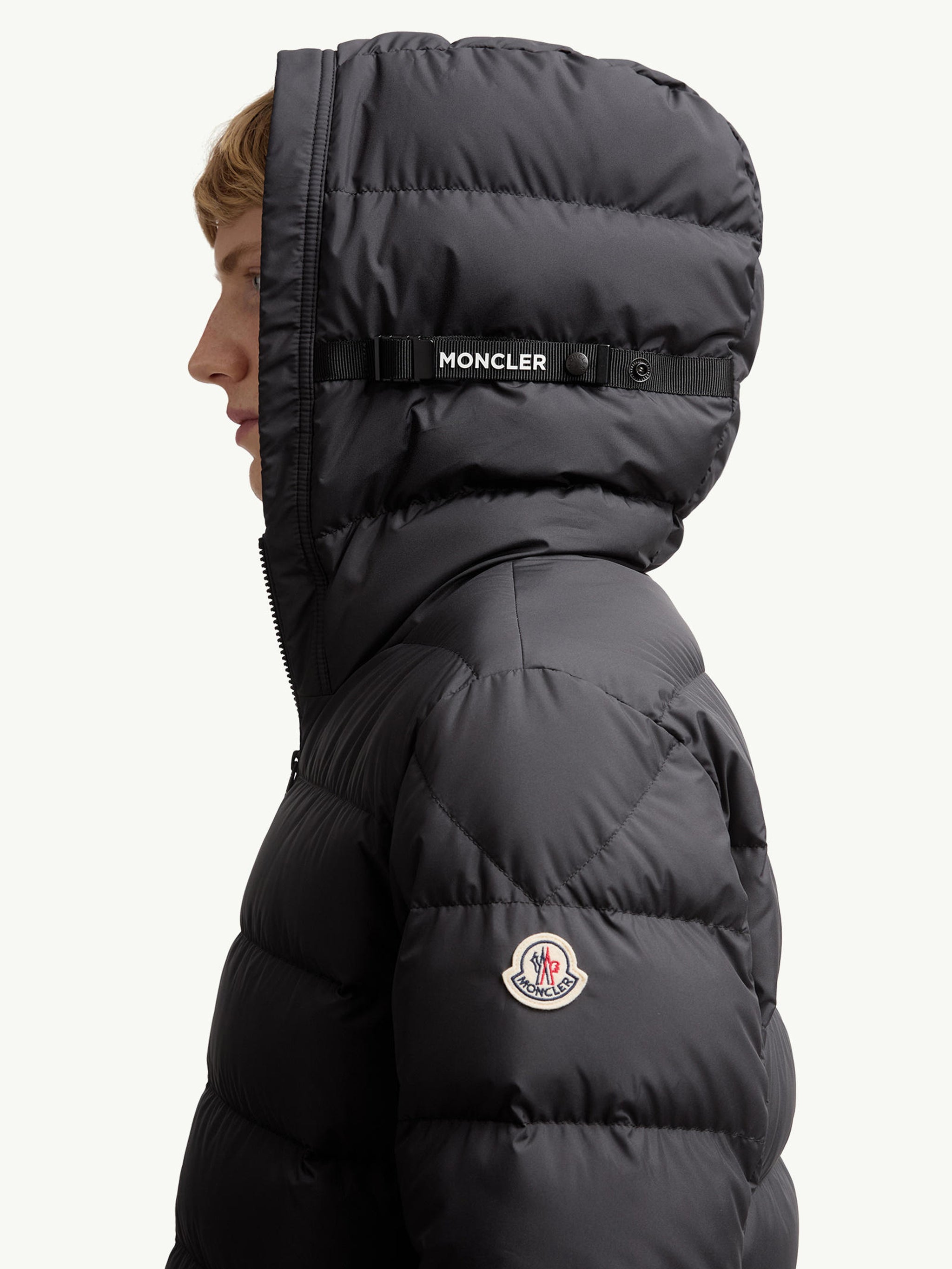 MONCLER Men's Short Down Jacket with Hood - Size 3