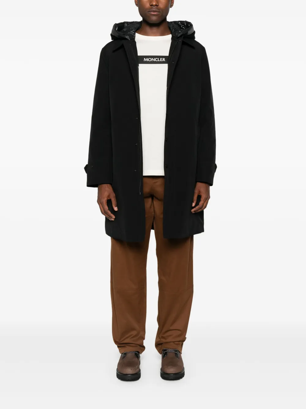 MONCLER Cotton Gabardine Trousers in Size 46