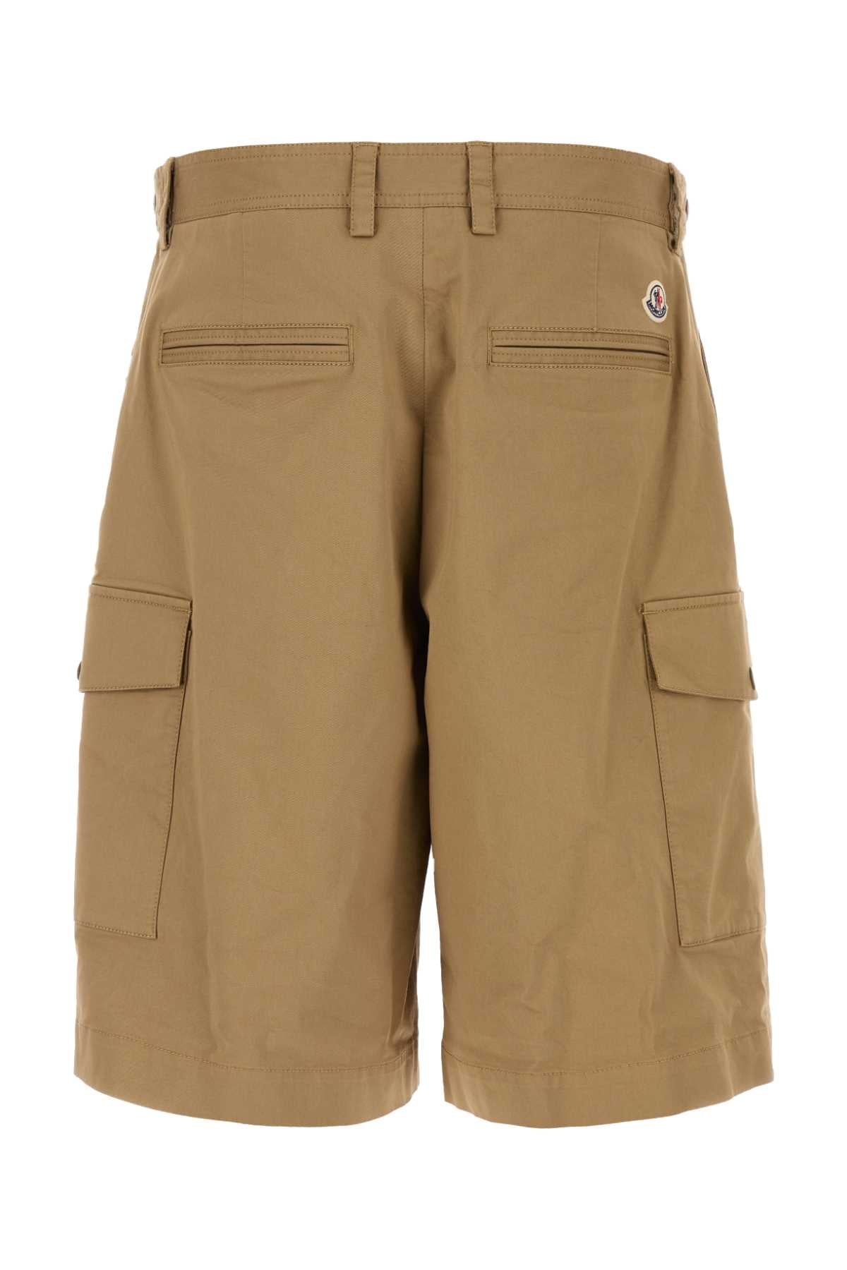 MONCLER Stretch Cotton Bermuda Shorts for Men