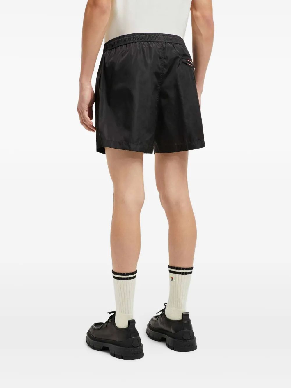 MONCLER Lightweight Beach Shorts for Men - Adjustable Waist