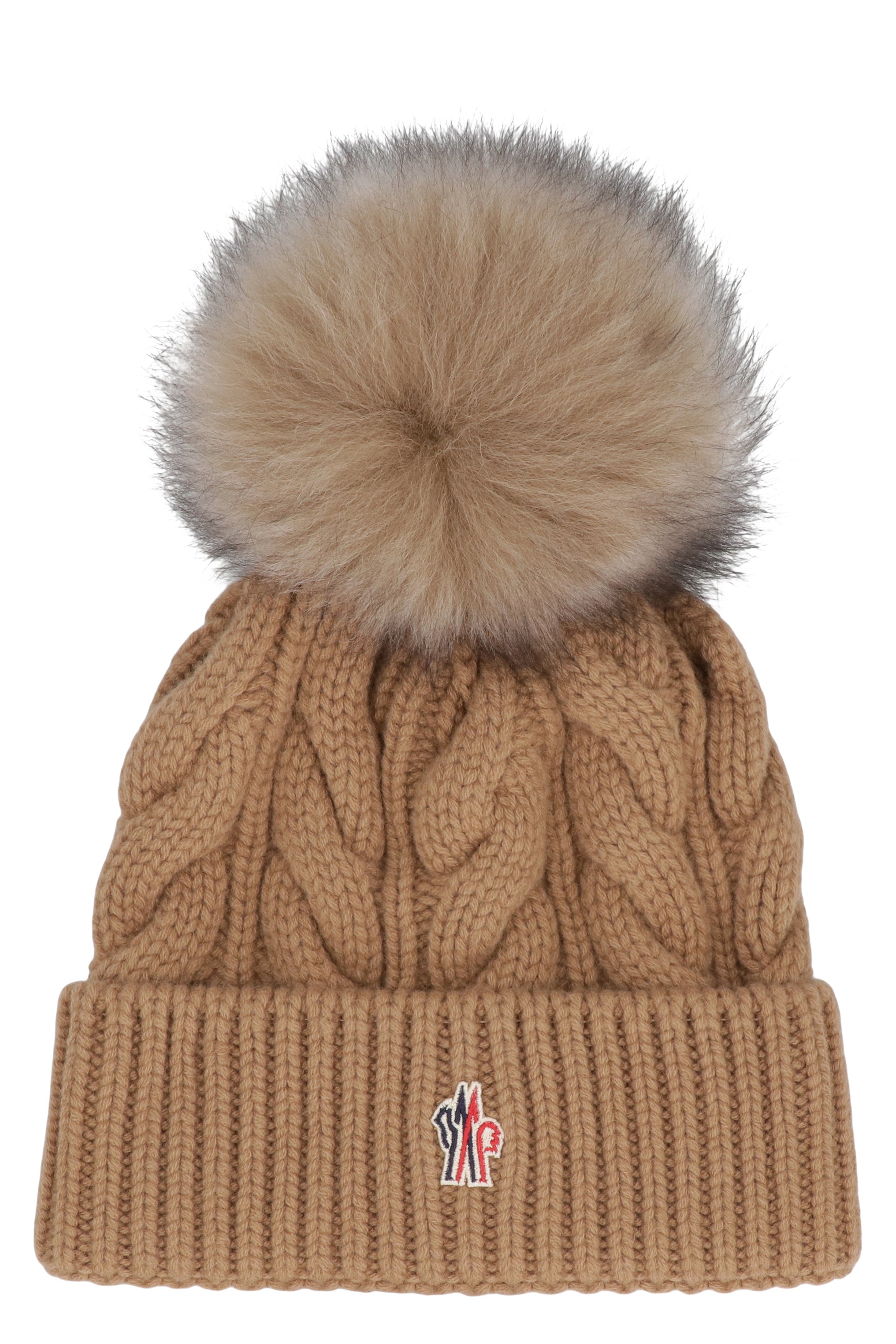 MONCLER GRENOBLE Cozy Knit Hat with Pom Pom for Women