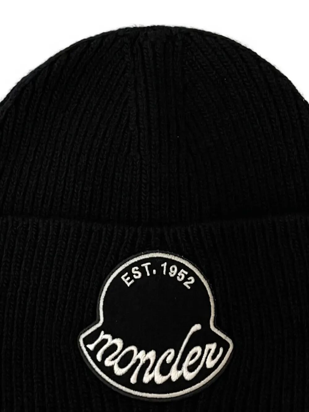 MONCLER Logo Patch Beanie for Men - FW25 Collection