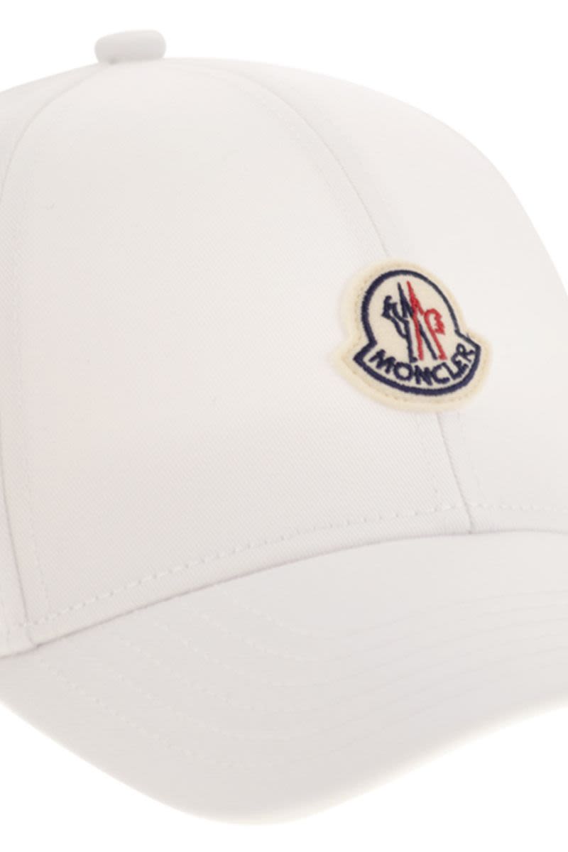 MONCLER Cotton Gabardine Baseball Cap