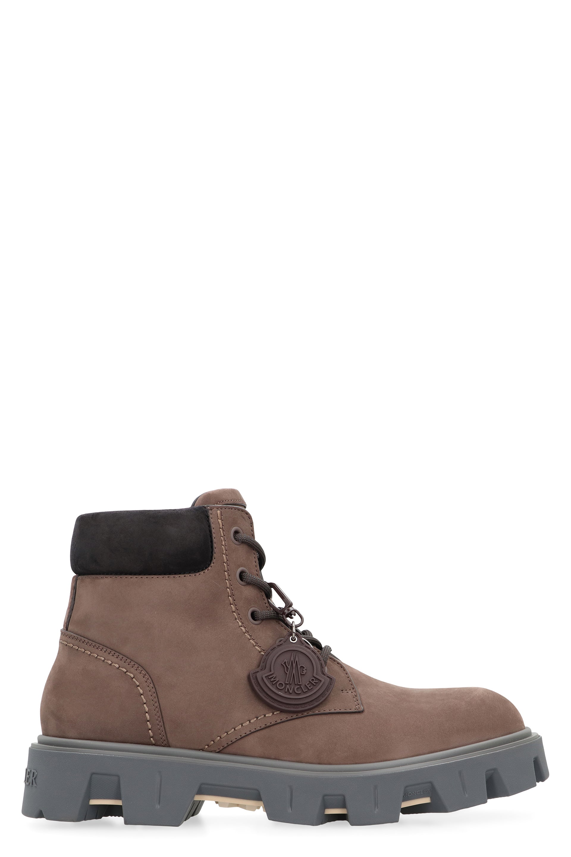 MONCLER Peak City Leather Lace-Up Boots