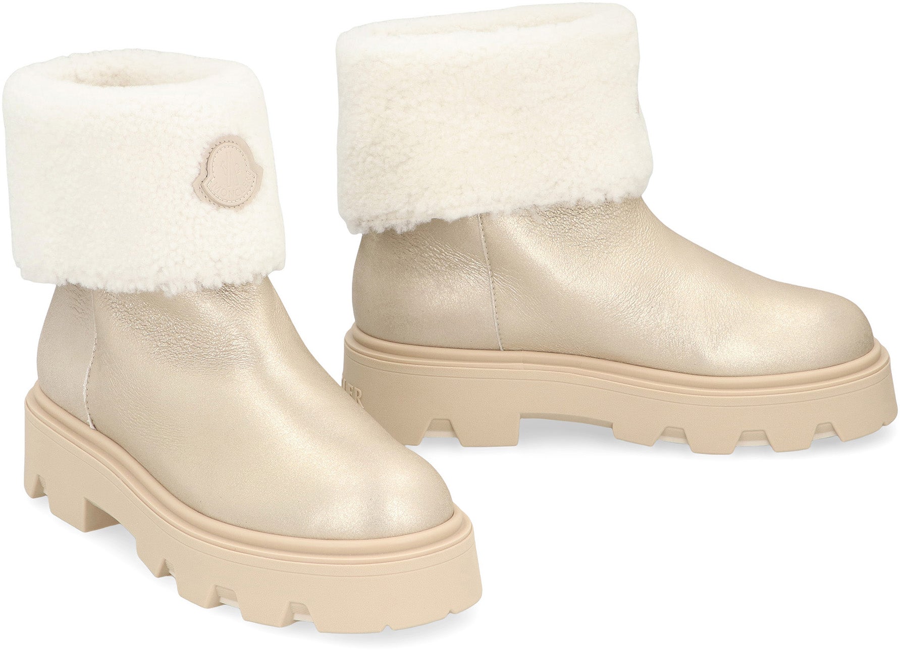 MONCLER Shearling Winter Boots