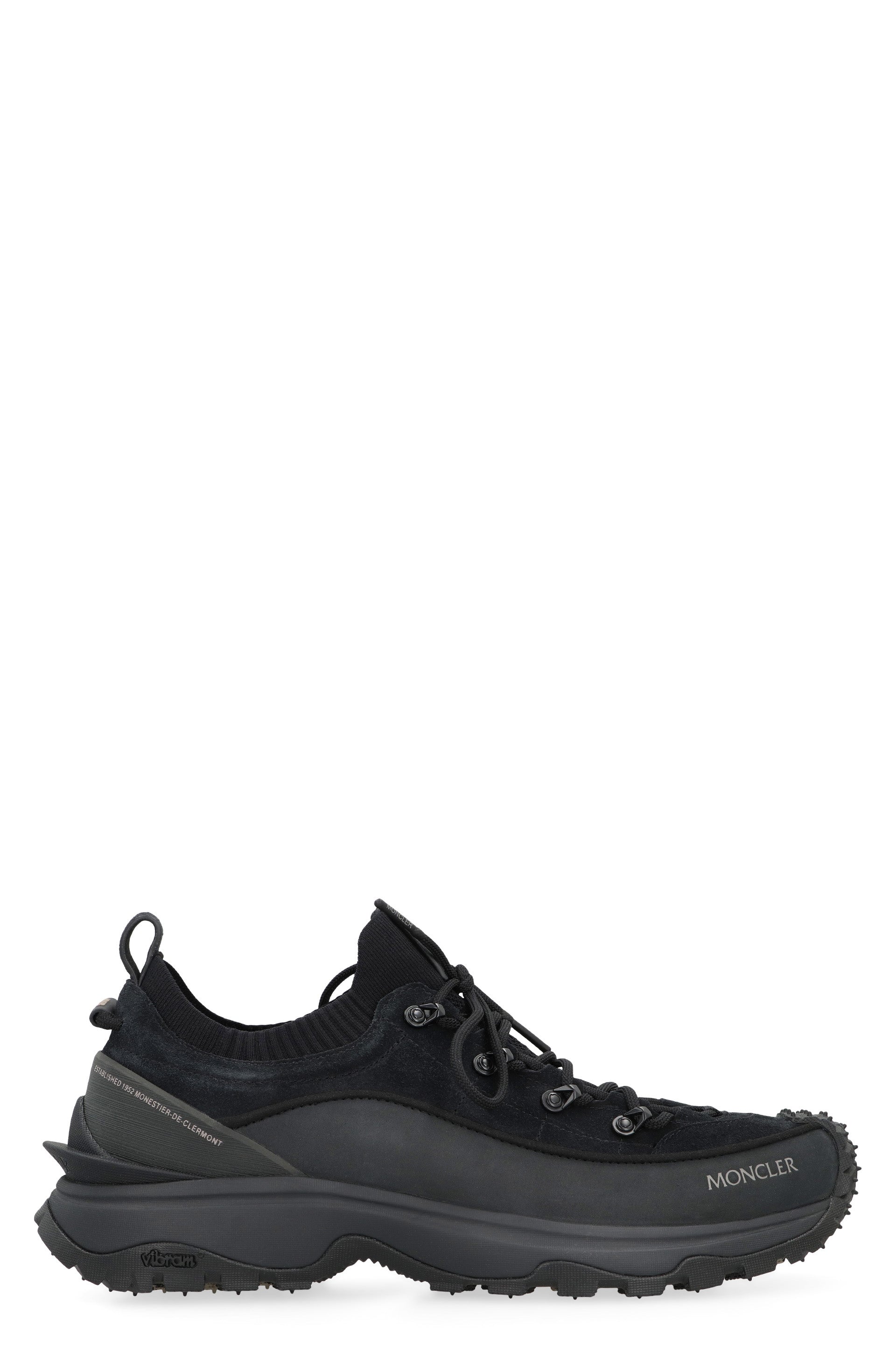 MONCLER Trailgrip Lite3 Nubuck and Suede Leather Sneakers for Men