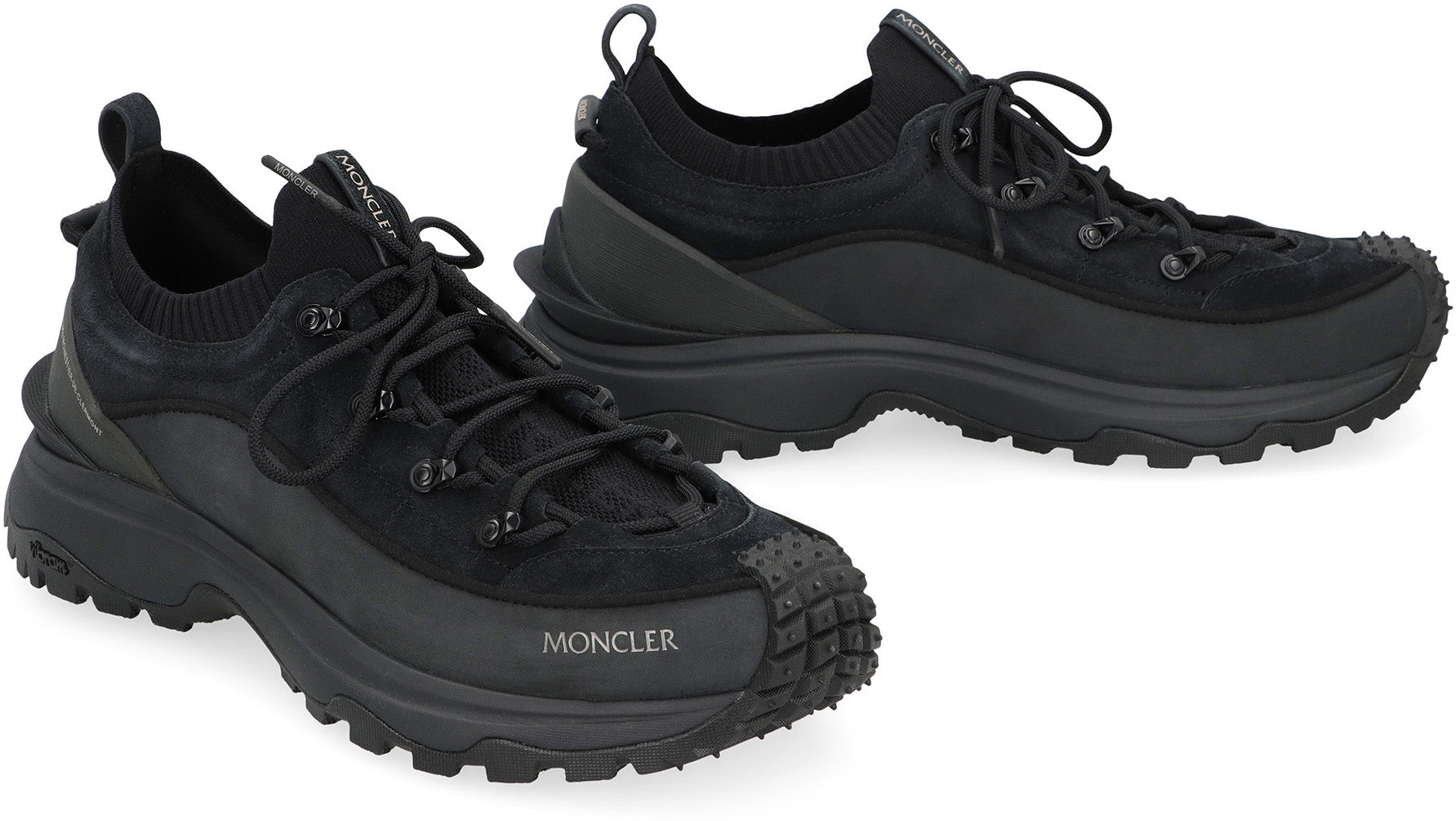 MONCLER Trailgrip Lite3 Nubuck and Suede Leather Sneakers for Men