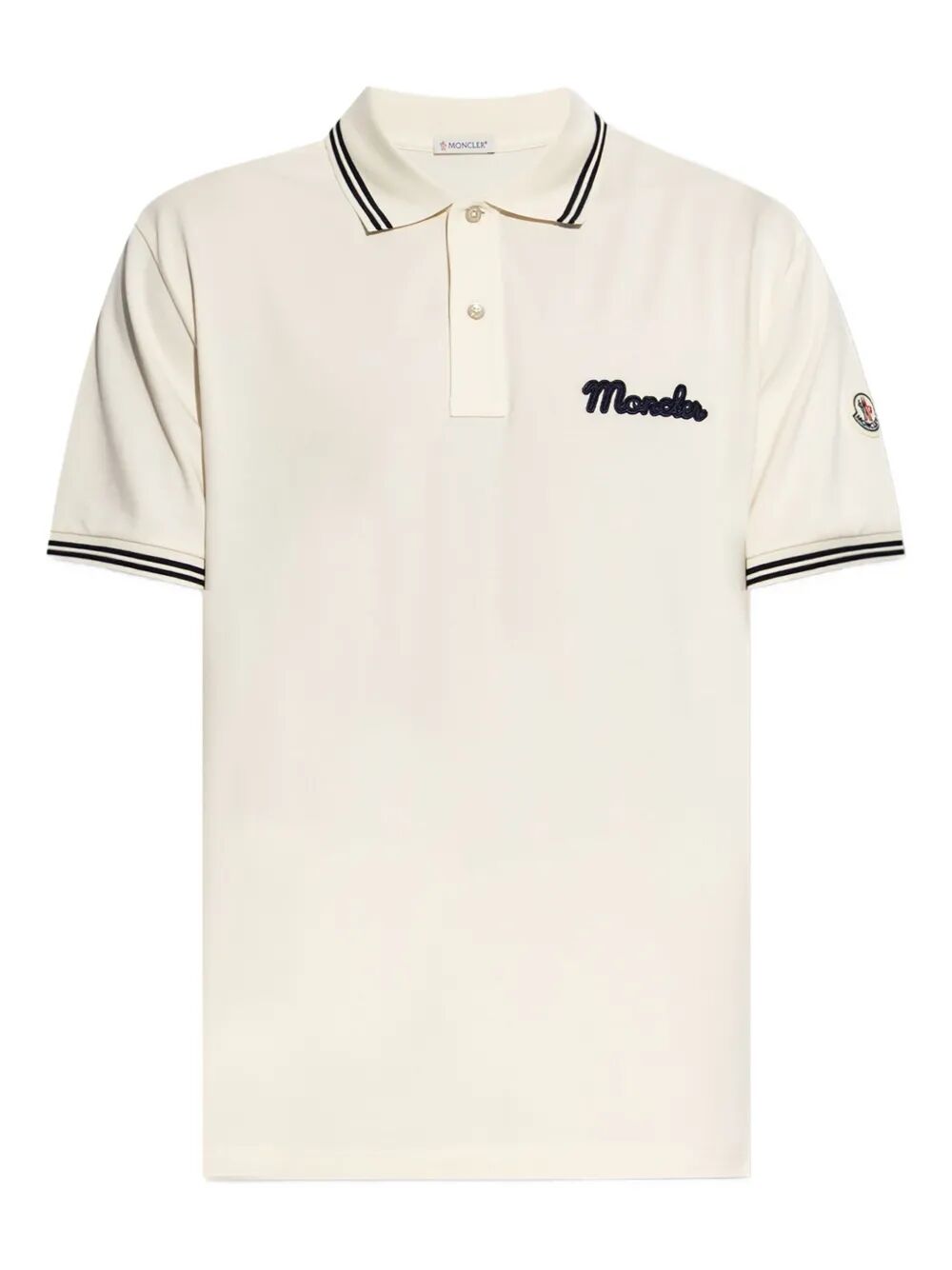 MONCLER Embroidered Logo Cotton Piqué Polo Shirt
