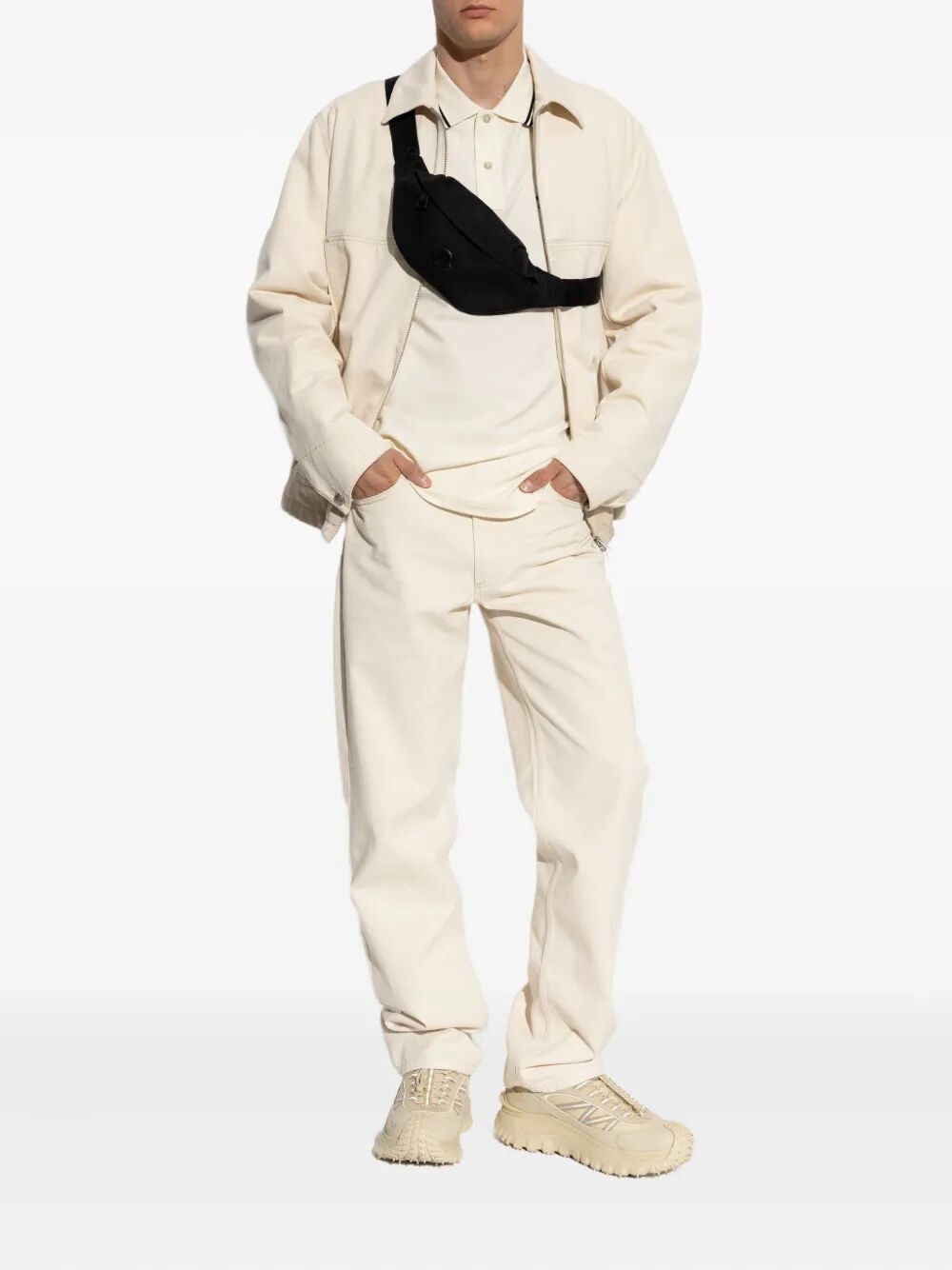 MONCLER Embroidered Logo Cotton Piqué Polo Shirt