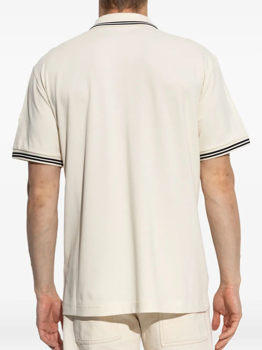 MONCLER Embroidered Logo Cotton Piqué Polo Shirt