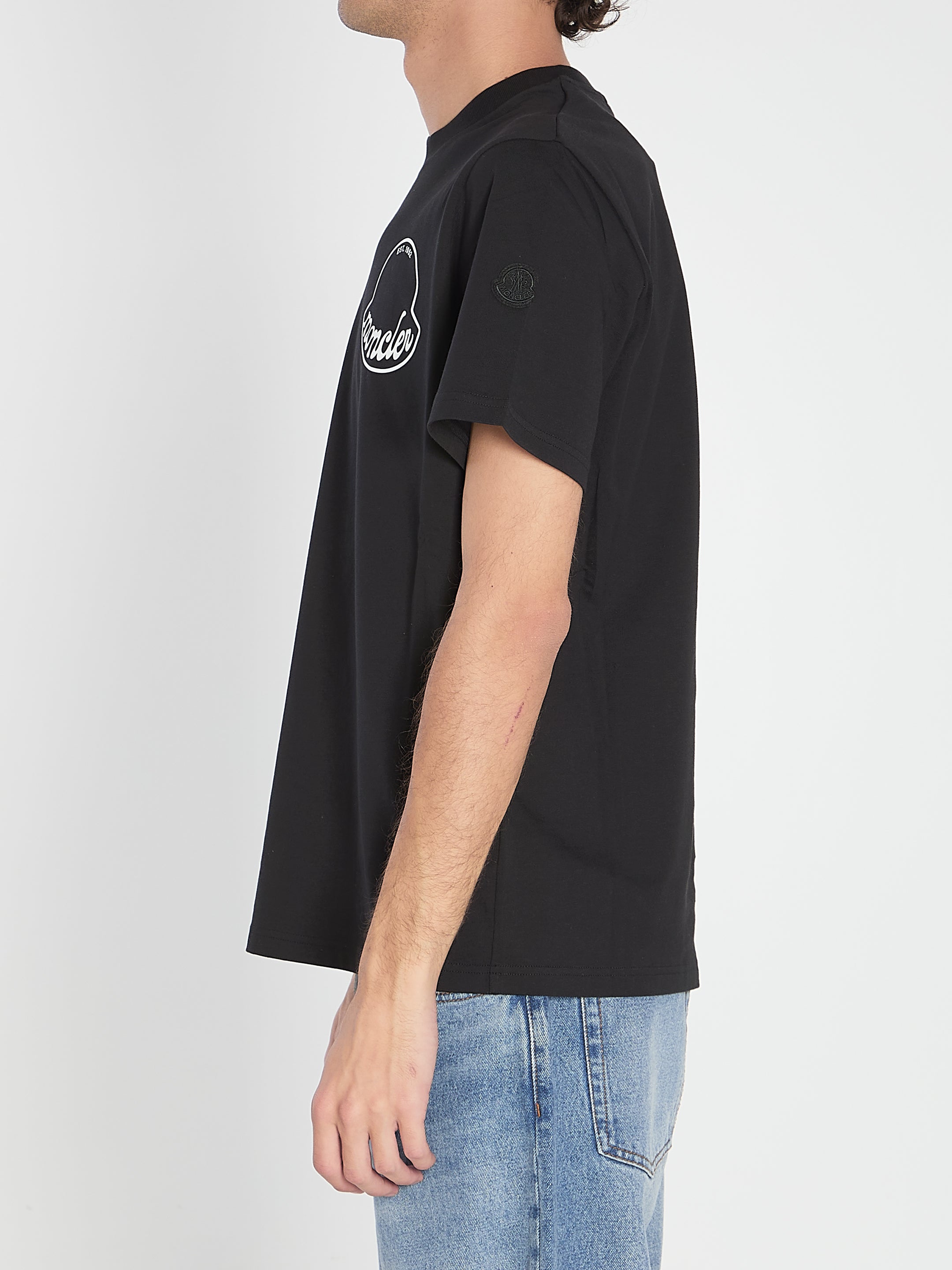 MONCLER Cotton Logo T-Shirt for Men
