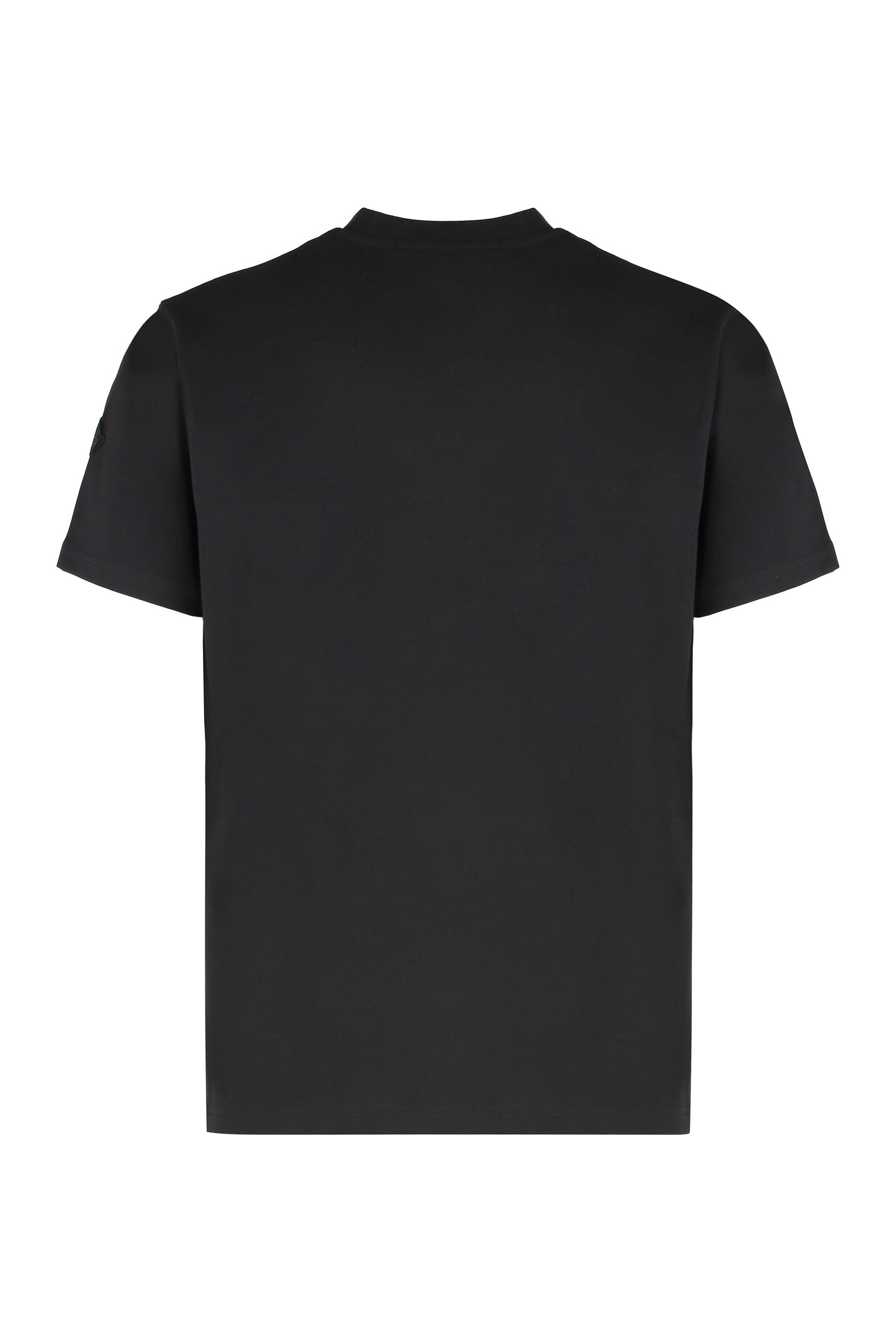 MONCLER Classic Cotton T-Shirt with Bold Front Print