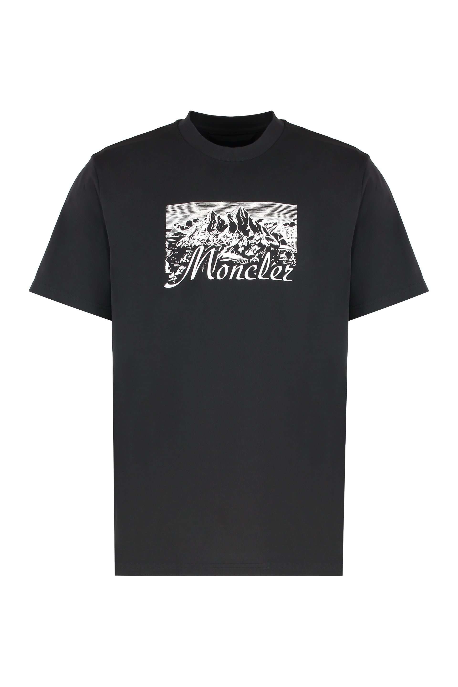 MONCLER Cotton Logo T-Shirt for Men - FW25 Collection