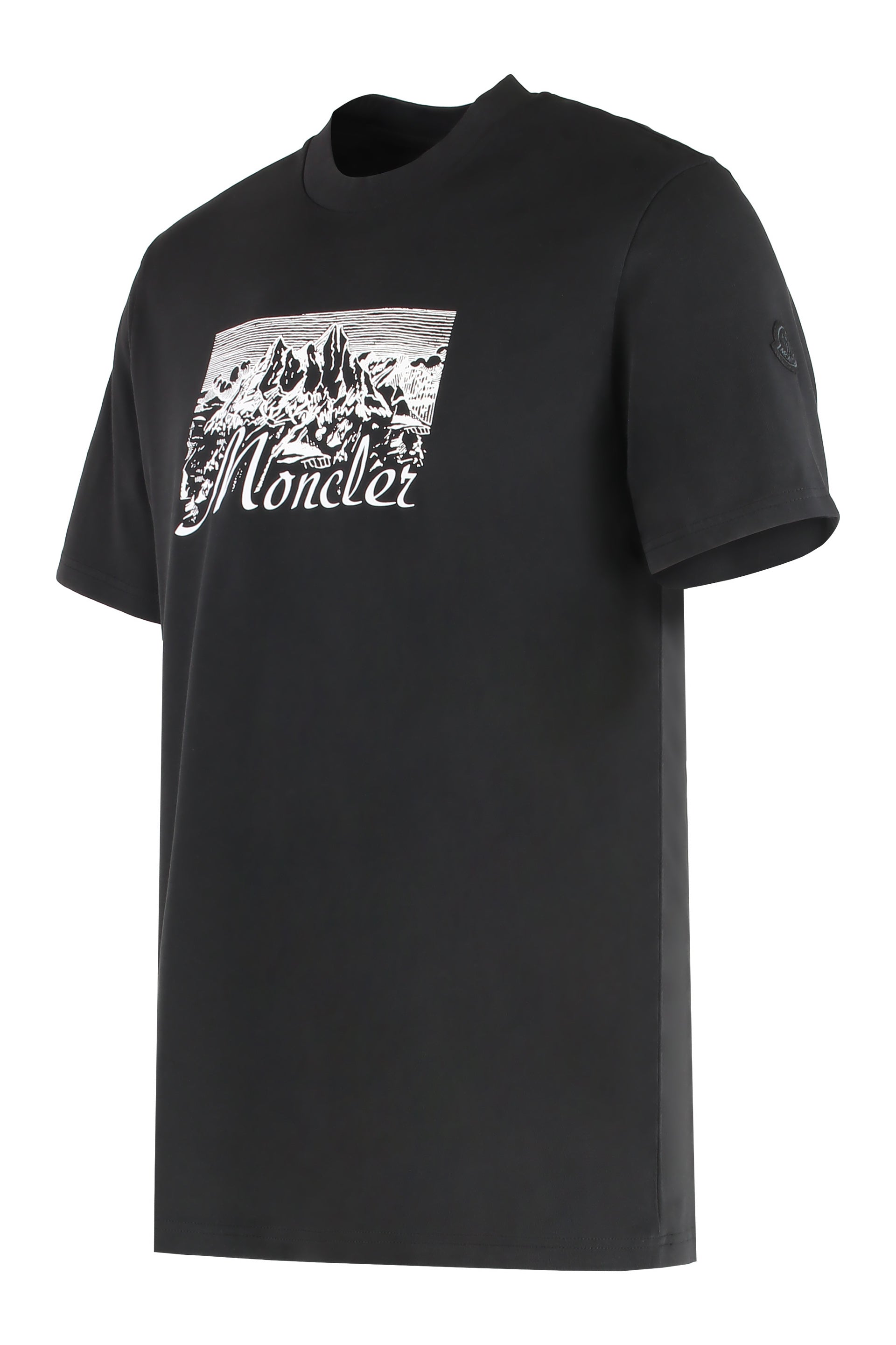 MONCLER Cotton Logo T-Shirt for Men - FW25 Collection