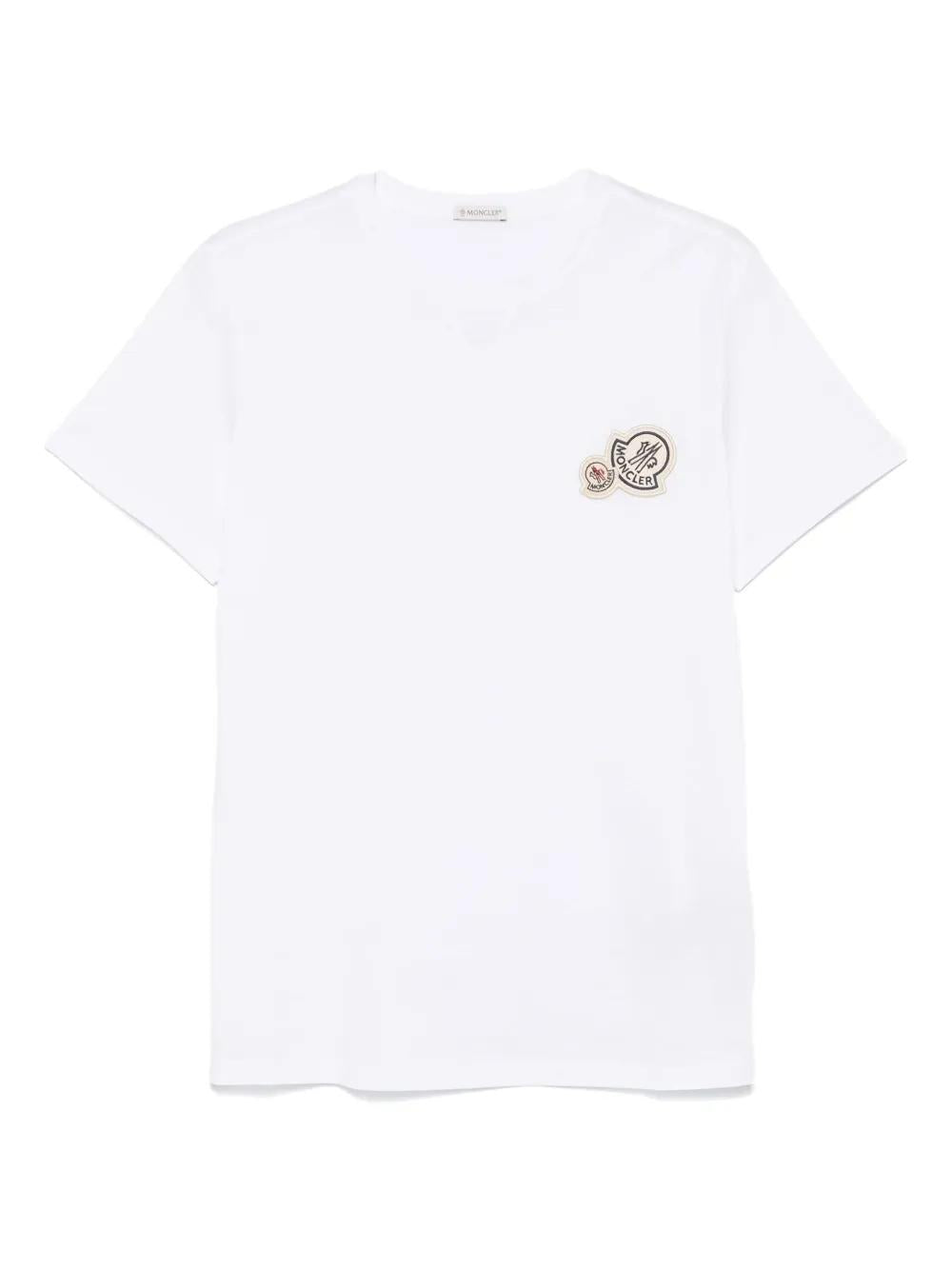 MONCLER Classic Round Neck Cotton T-Shirt
