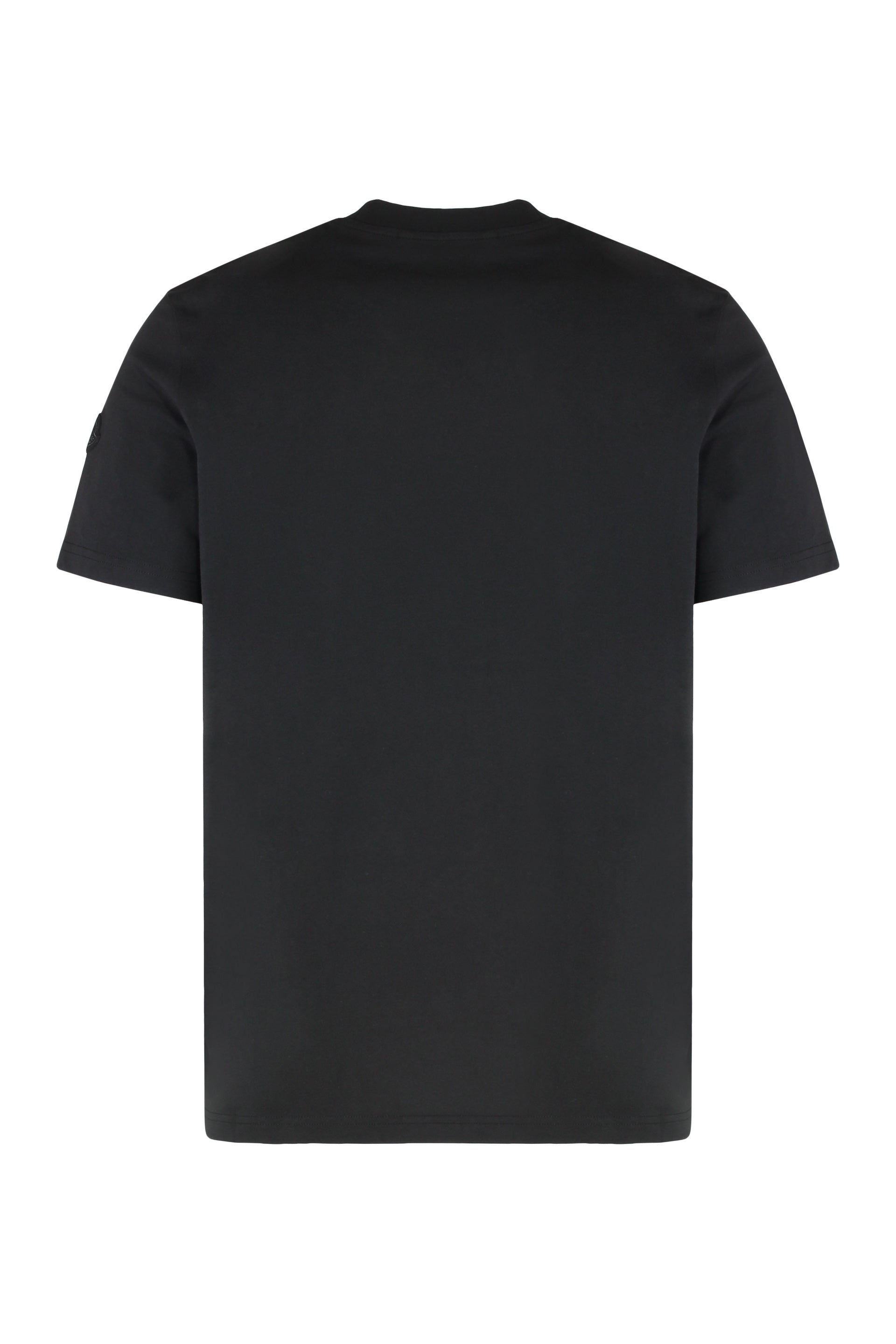 MONCLER Overlapping Logo Cotton T-Shirt for Men