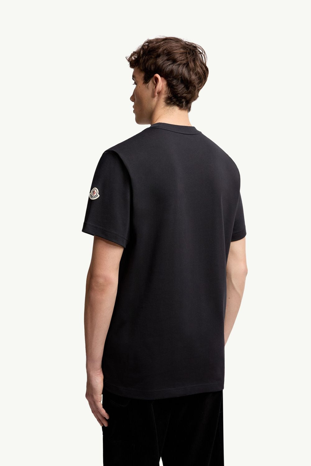 MONCLER Short-Sleeve T-Shirt with Logo Patch