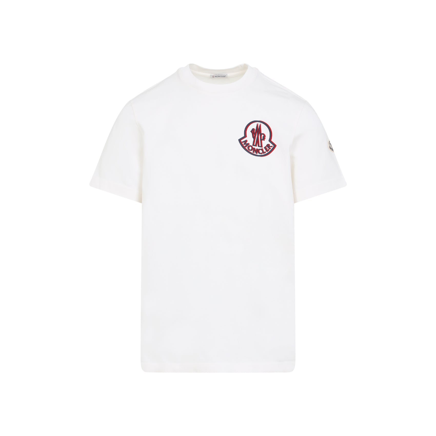 MONCLER Crew Neck T-Shirt in Organic Cotton for Men