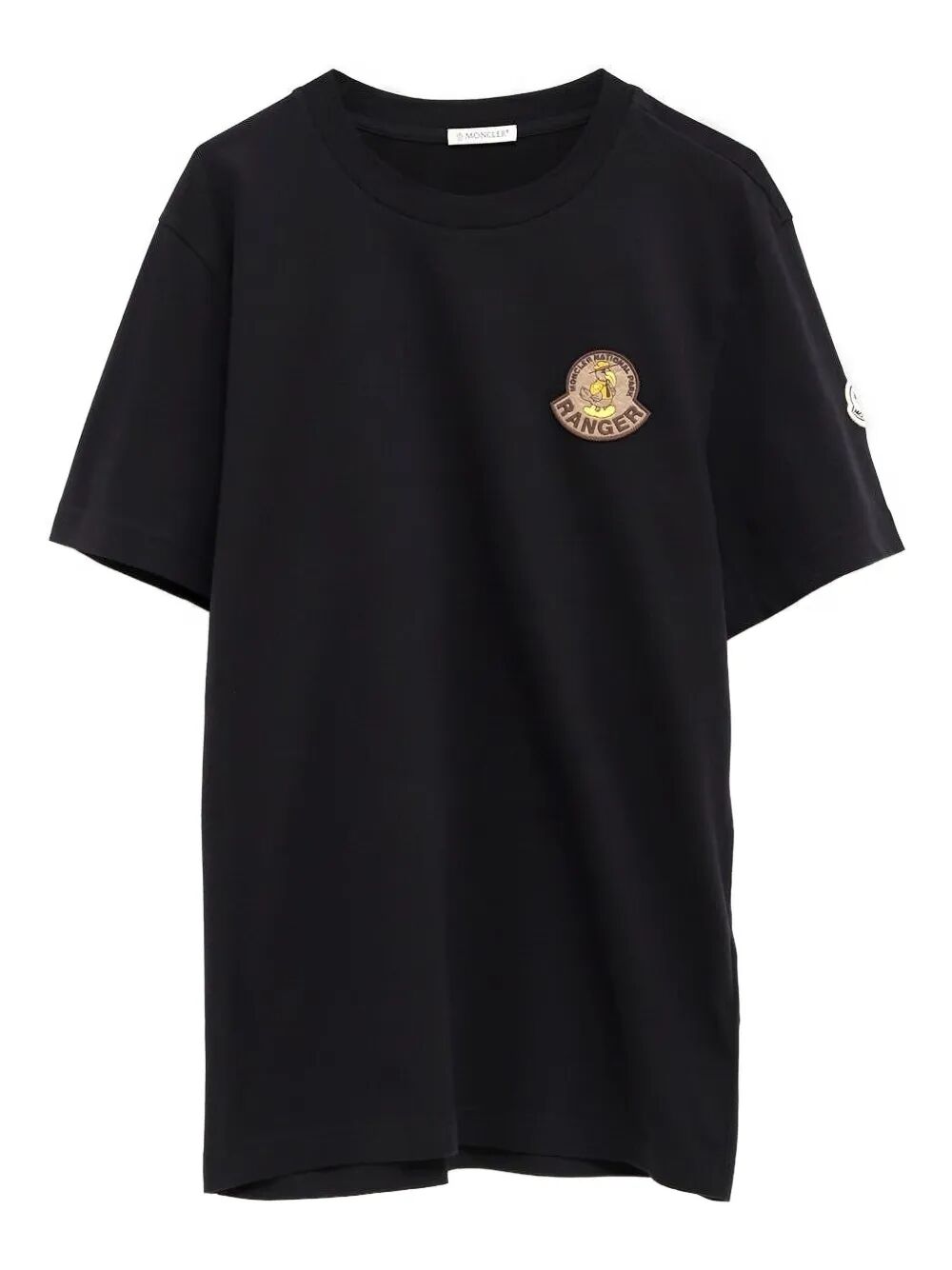 MONCLER Classic Fit Cotton T-Shirt with Iconic Logo