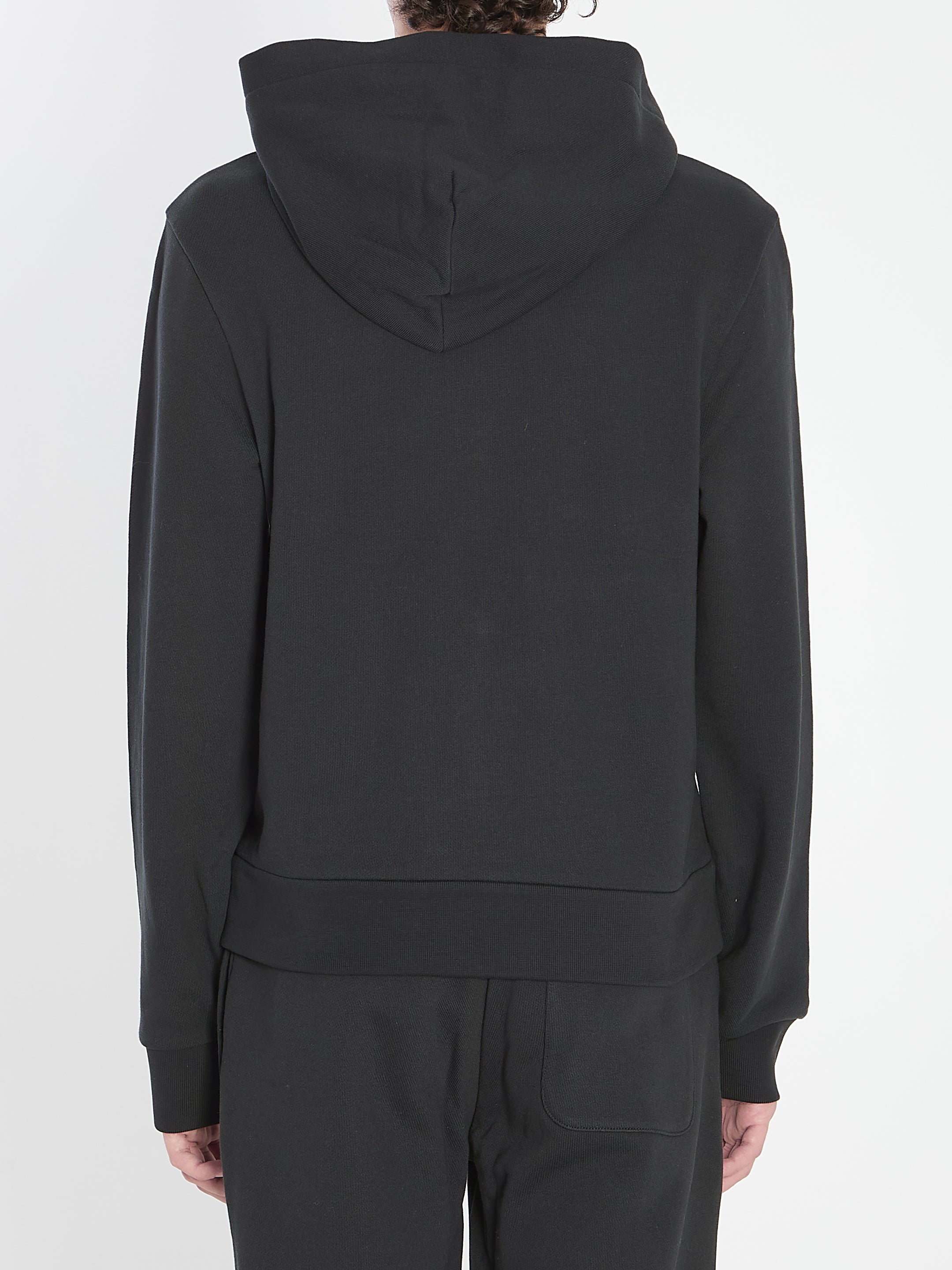 MONCLER Branded Zip-Up Hoodie with Double Cursor for Men