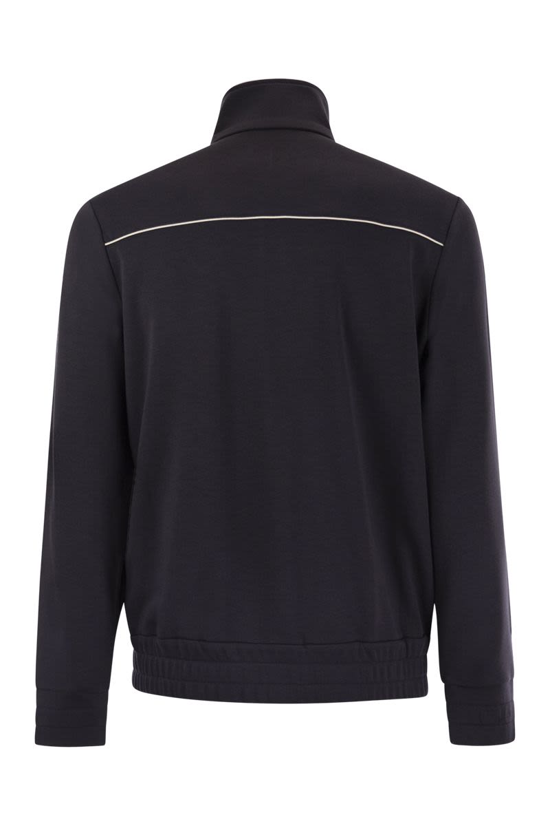 MONCLER Men's Elegant Zip-Front Sweatshirt