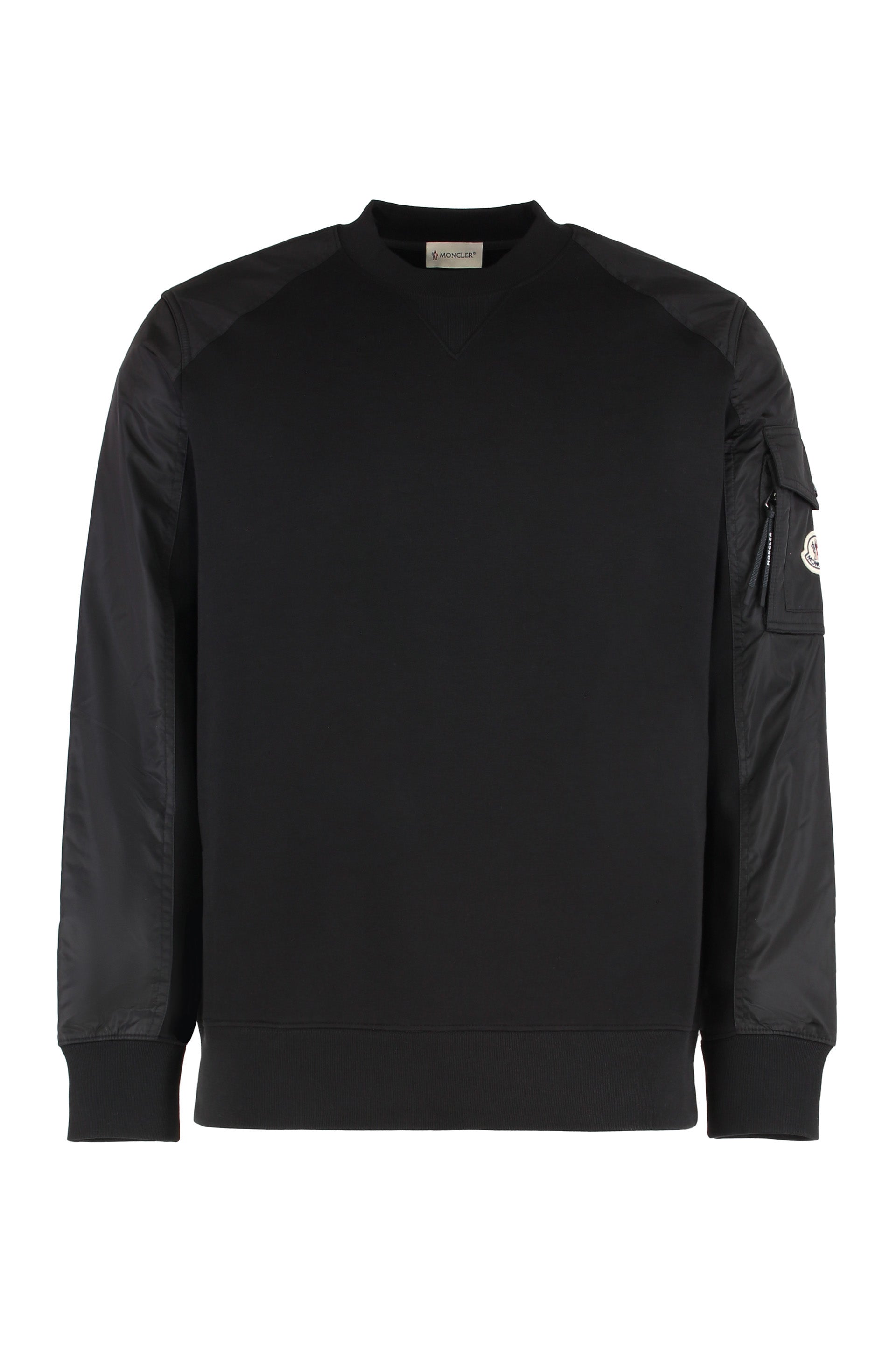 MONCLER Essential Cotton Blend Sweatshirt for Men