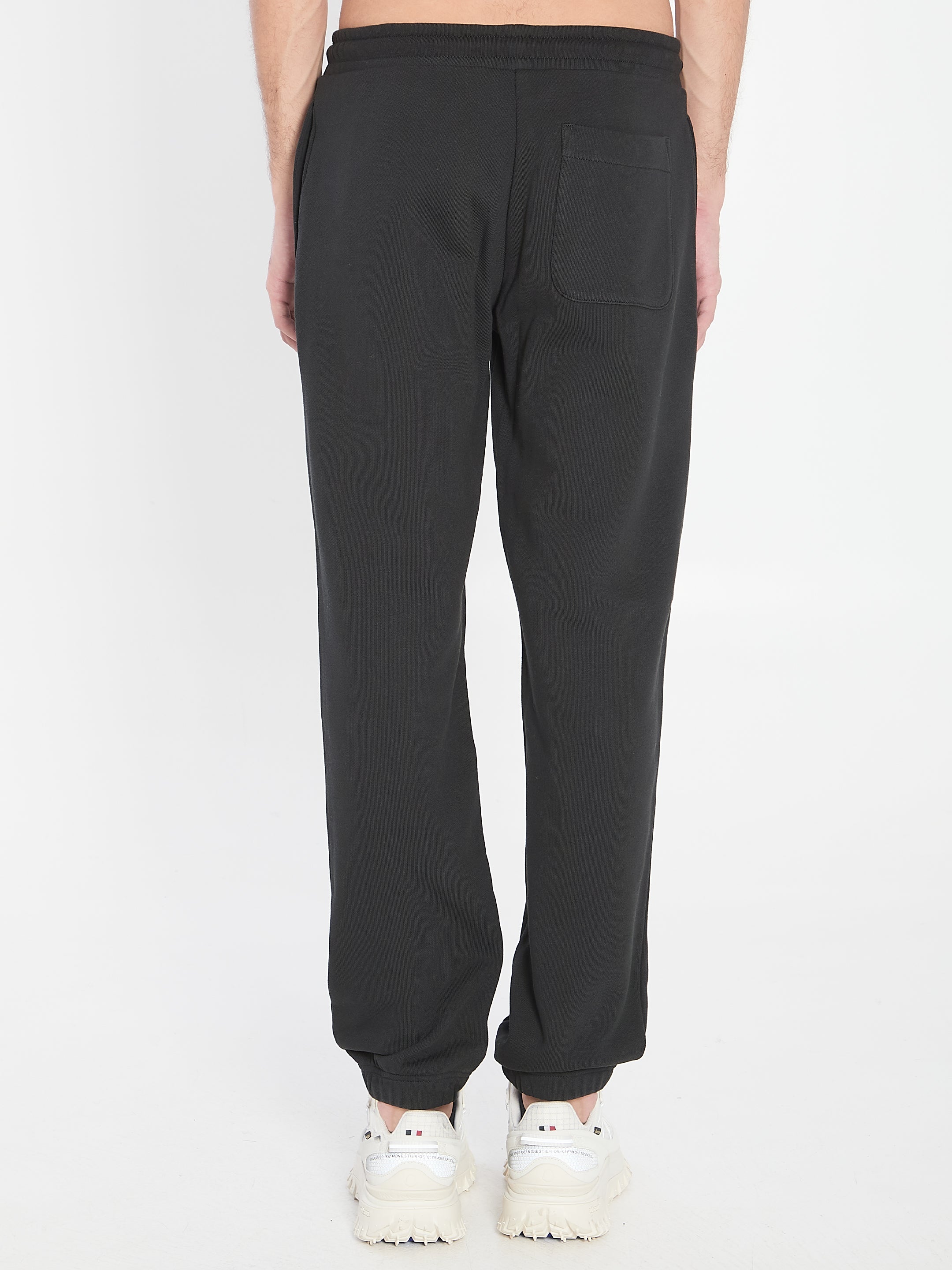 MONCLER Logo Detail Cotton Track Pants for Men