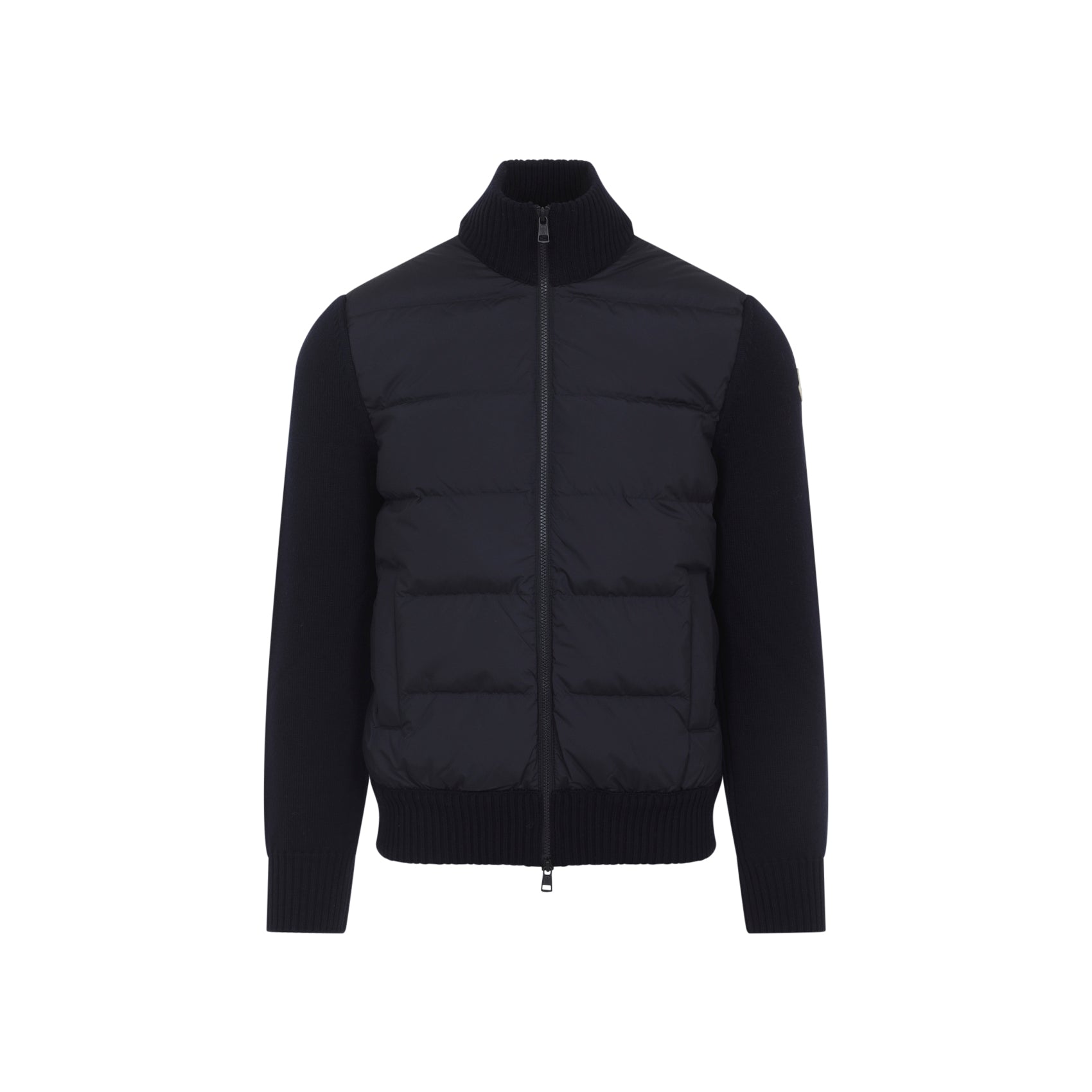 MONCLER Wool Padded Cardigan with Zip
