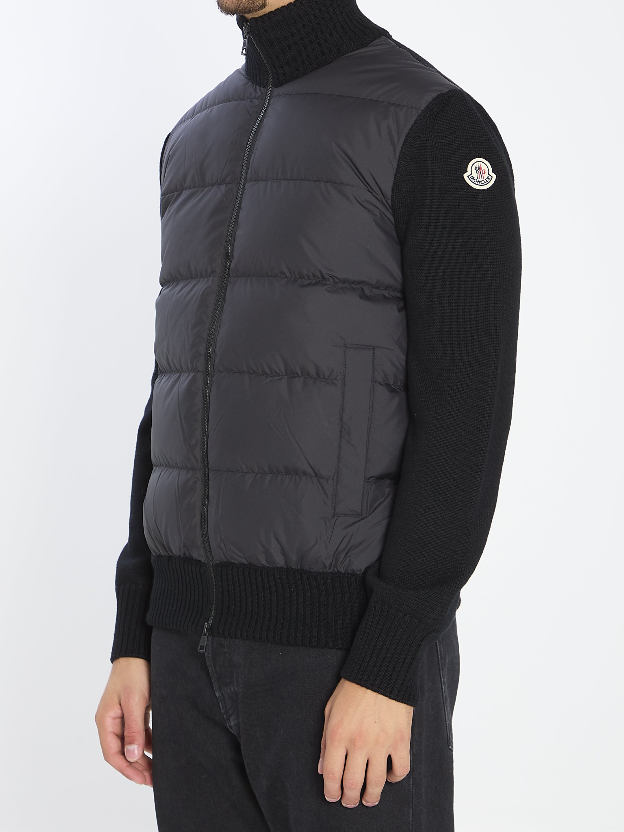 MONCLER Men's Padded Front Panel Cardigan