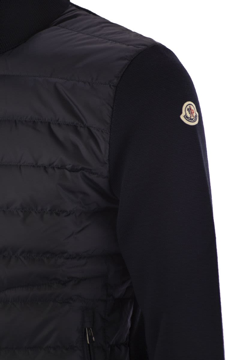 MONCLER Padded Cardigan with Zip - Men's Regular Fit