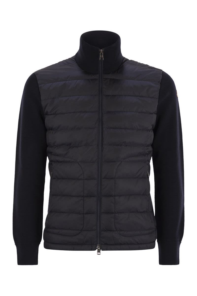 MONCLER Padded Cardigan with Zip - Men's Regular Fit