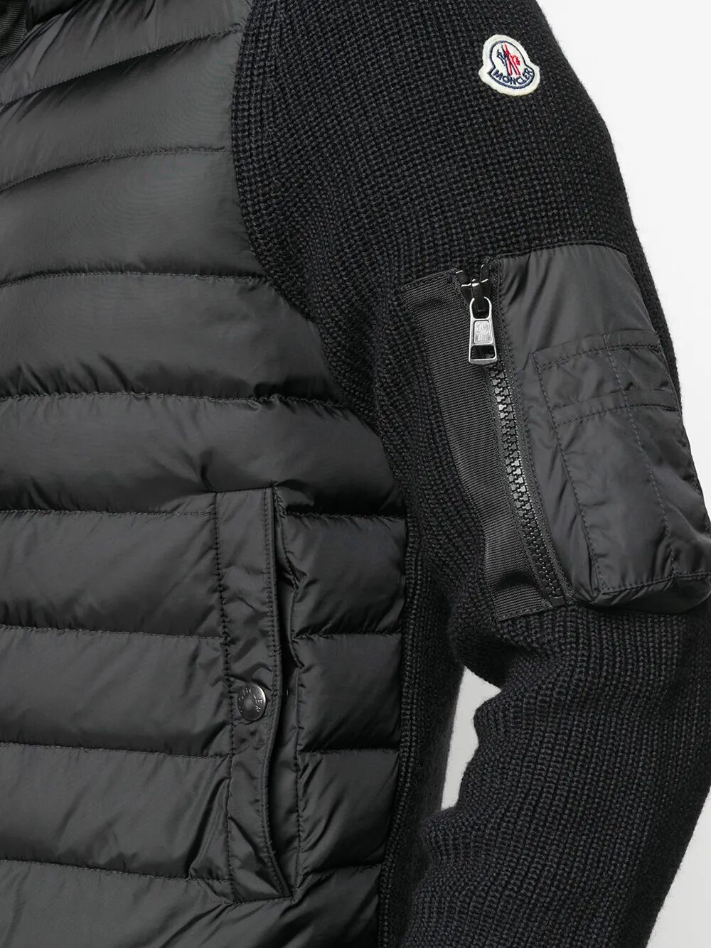 MONCLER Padded Front Panel Cardigan for Men