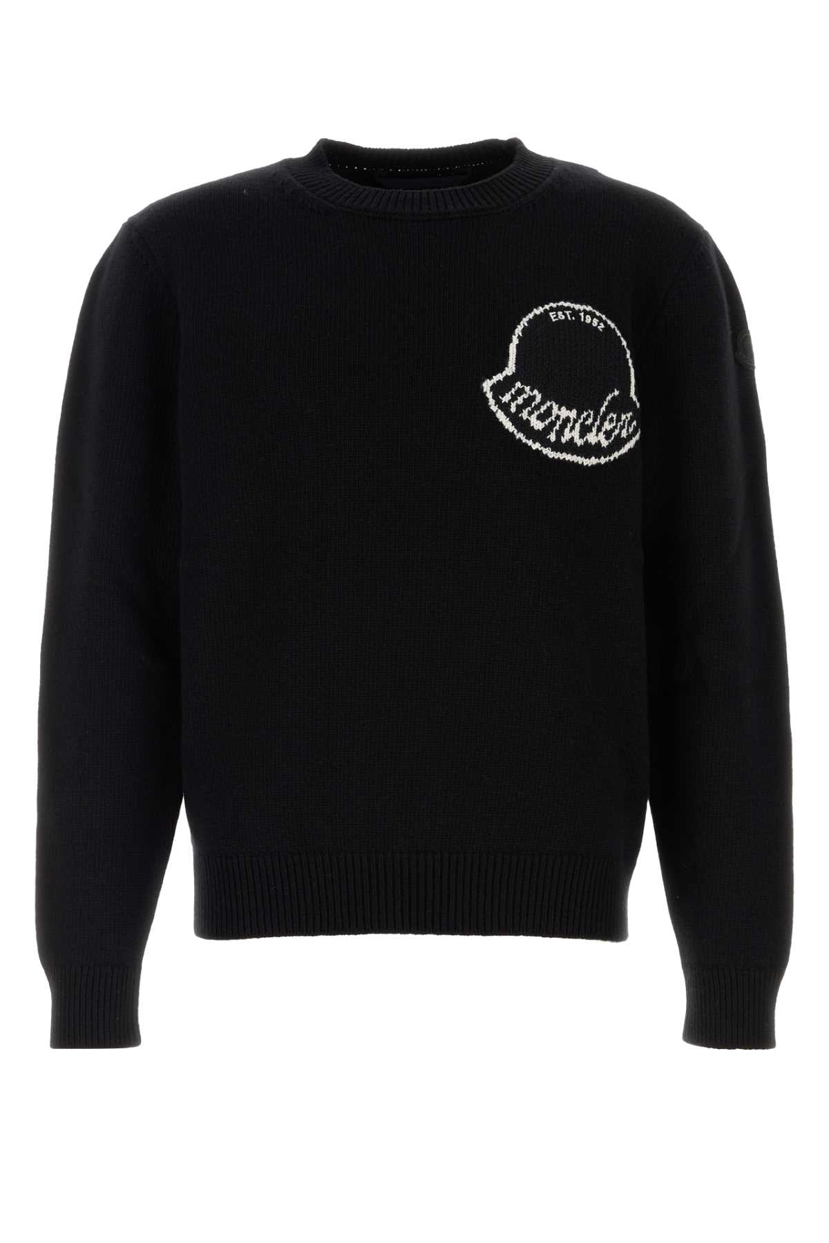 MONCLER Classic Round Neck Wool Sweater for Men
