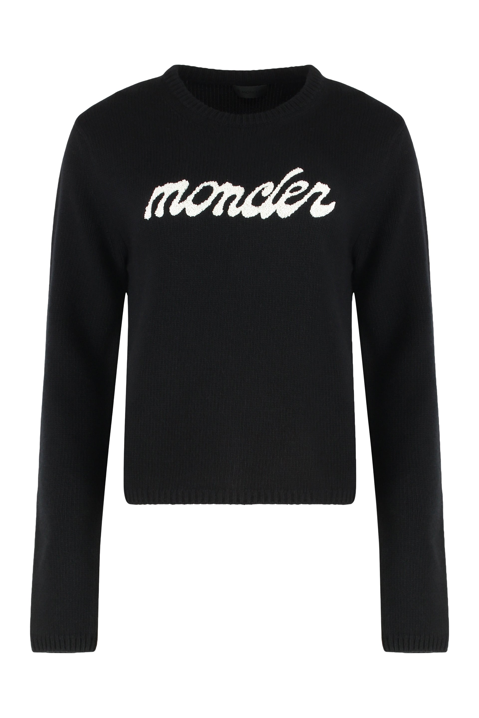 MONCLER Soft Cashmere and Wool Round Neck Sweater for Women