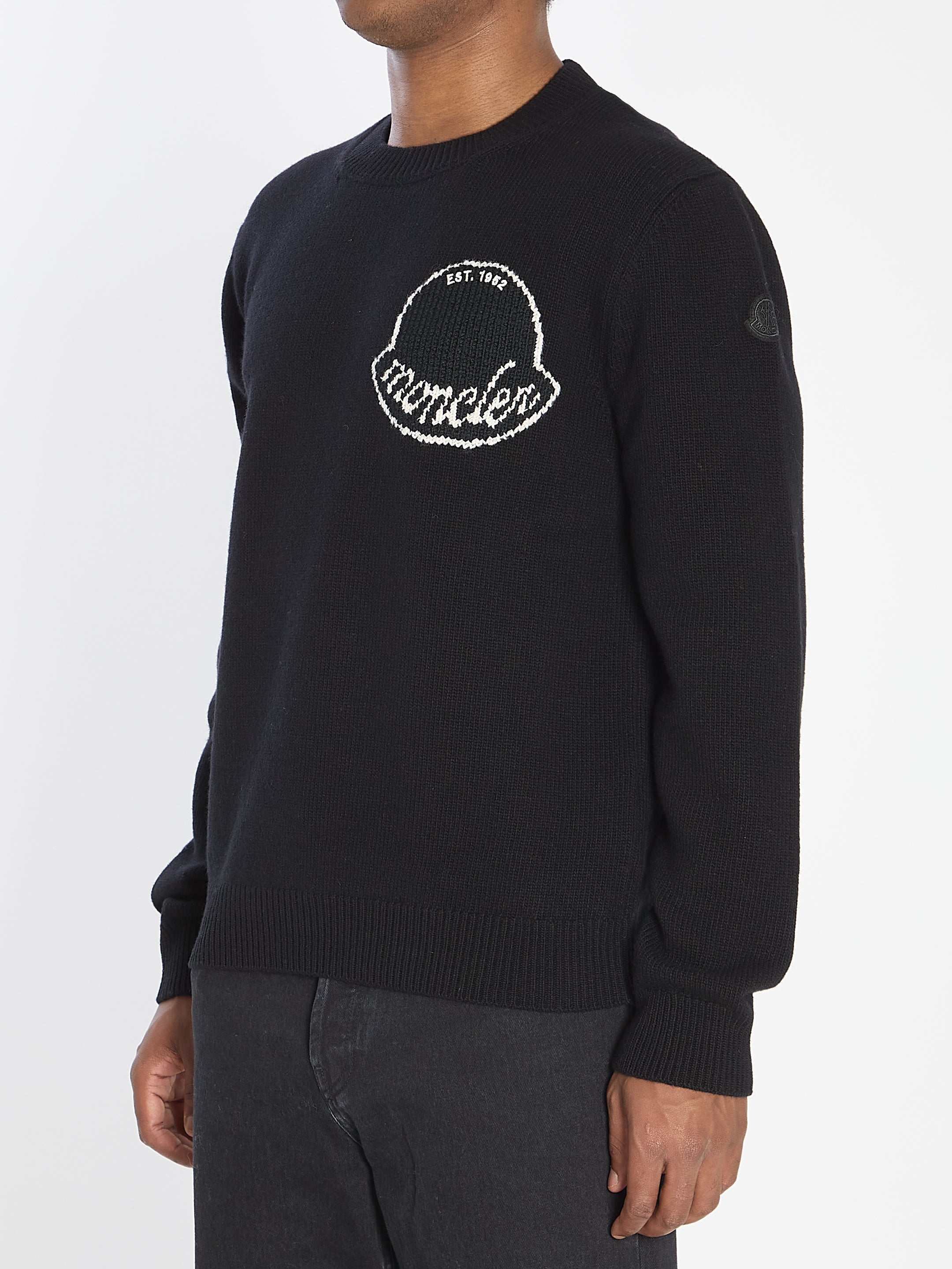 MONCLER Logo Sweater in Wool - Size L