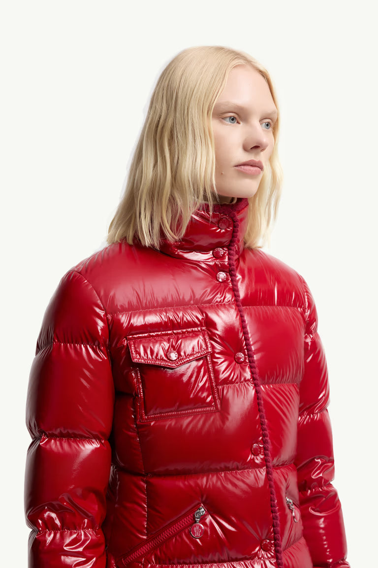 MONCLER Women's Nylon Glarenis Down Jacket - Size 46
