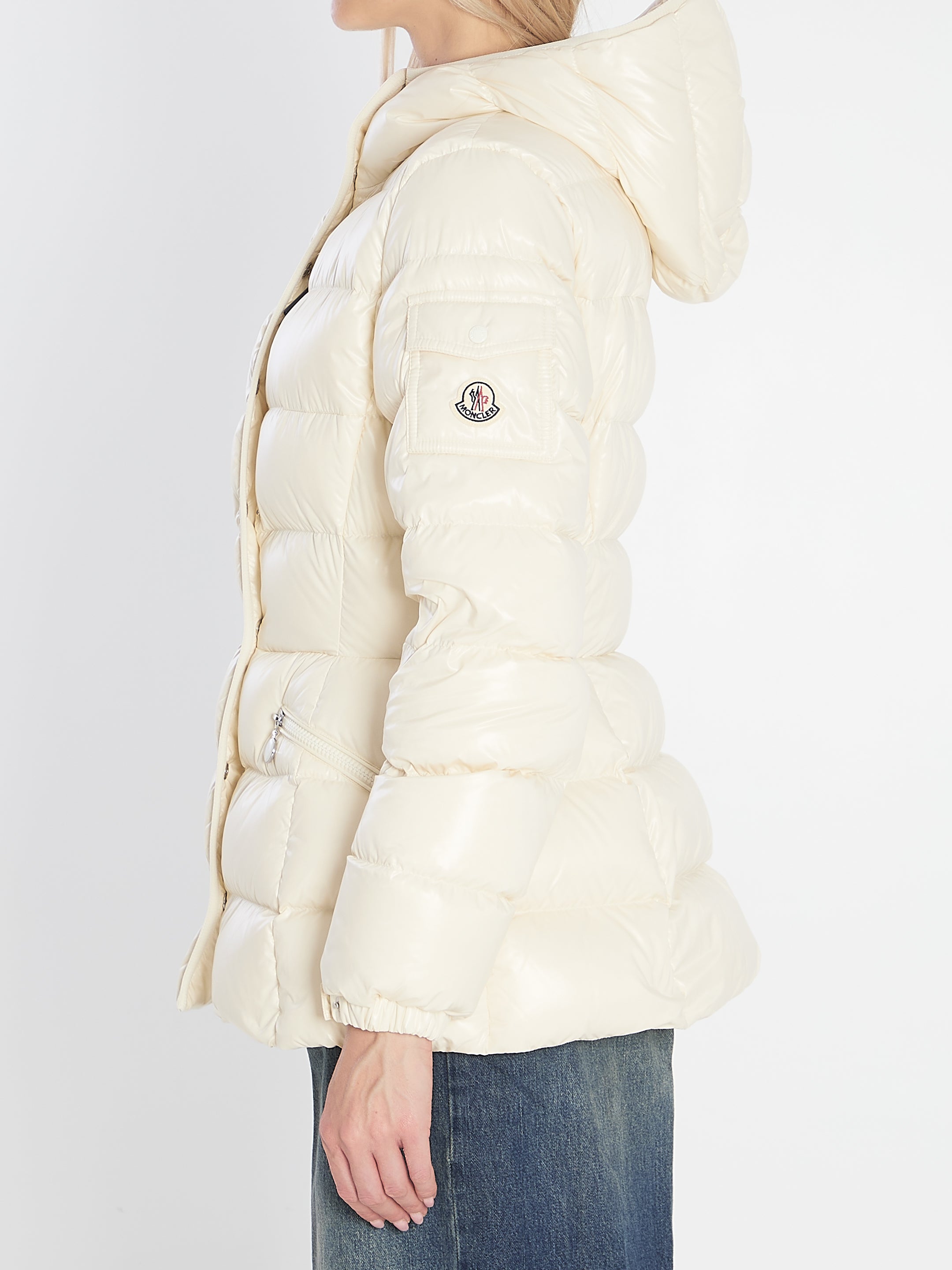 MONCLER Women's Slim Fit Puffer Jacket with Adjustable Hood - Size 02