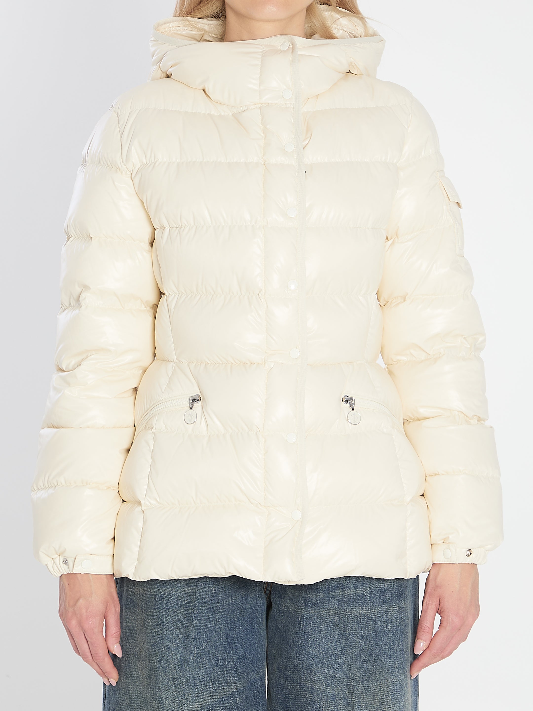 MONCLER Women's Slim Fit Puffer Jacket with Adjustable Hood - Size 02