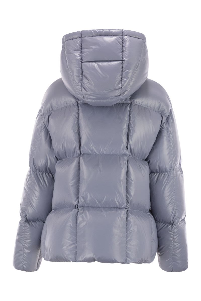 MONCLER Women's Mini Short Down Jacket with Removable Hood