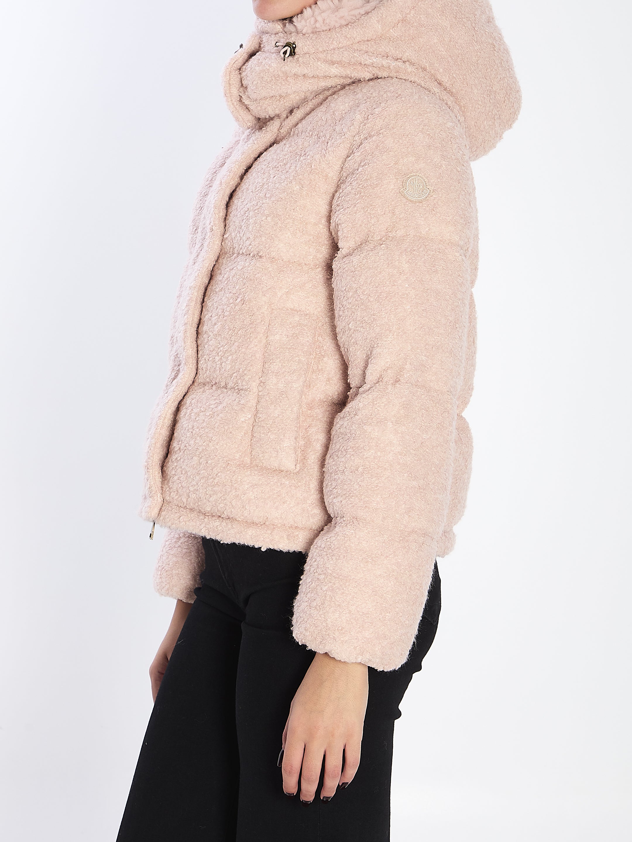 MONCLER Furry-Effect Down Puffer Jacket - Size 01 US